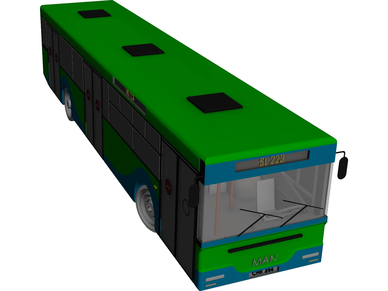 Man Bus 3D Model