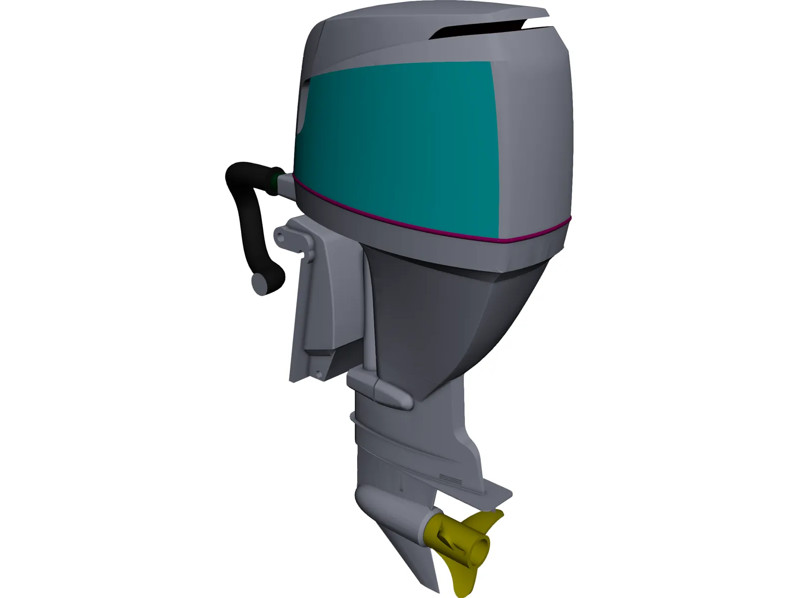 Yamaha Outboard Motor 3D Model