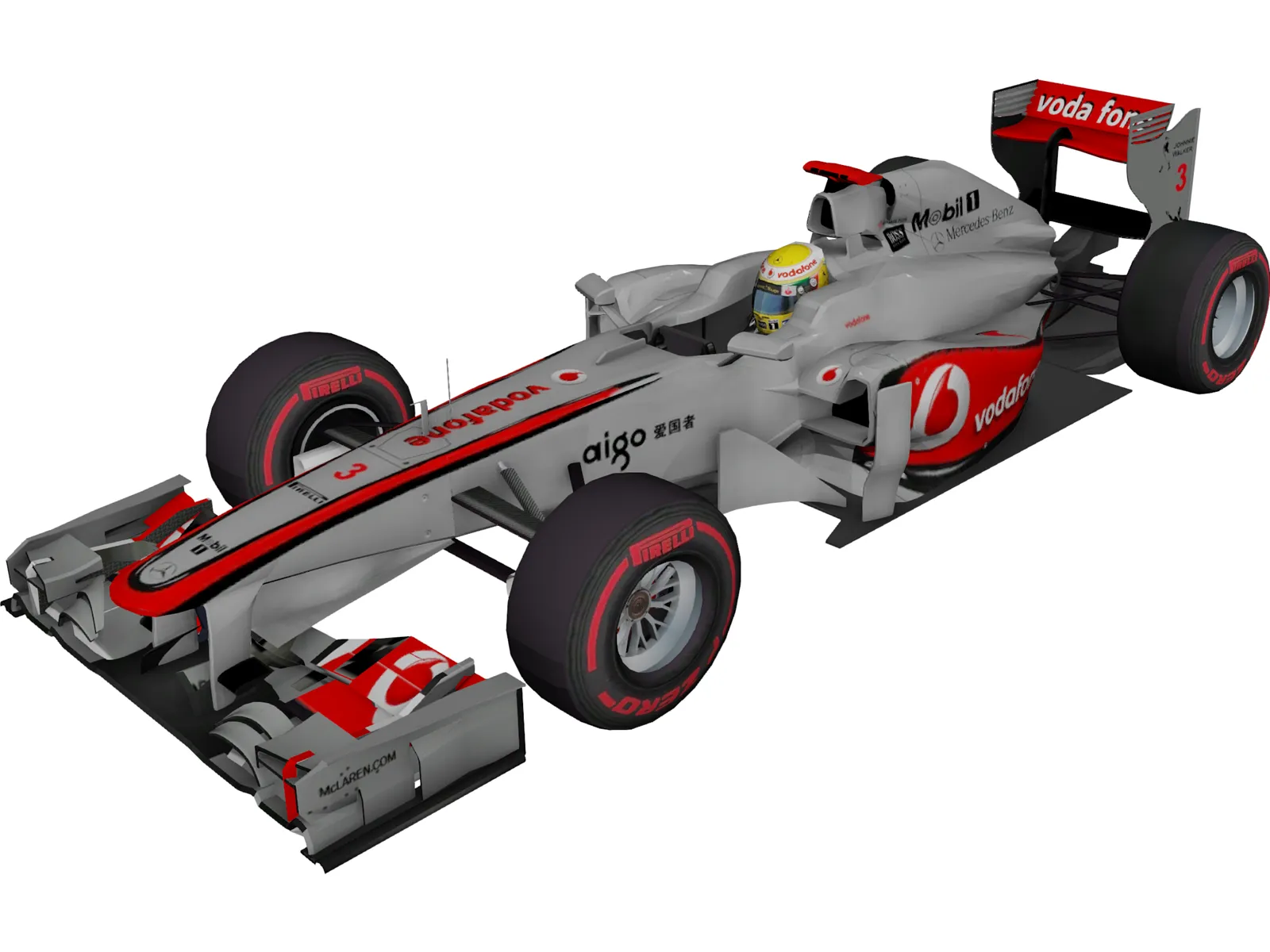 McLaren F1 Hamilton (2011) 3D Model