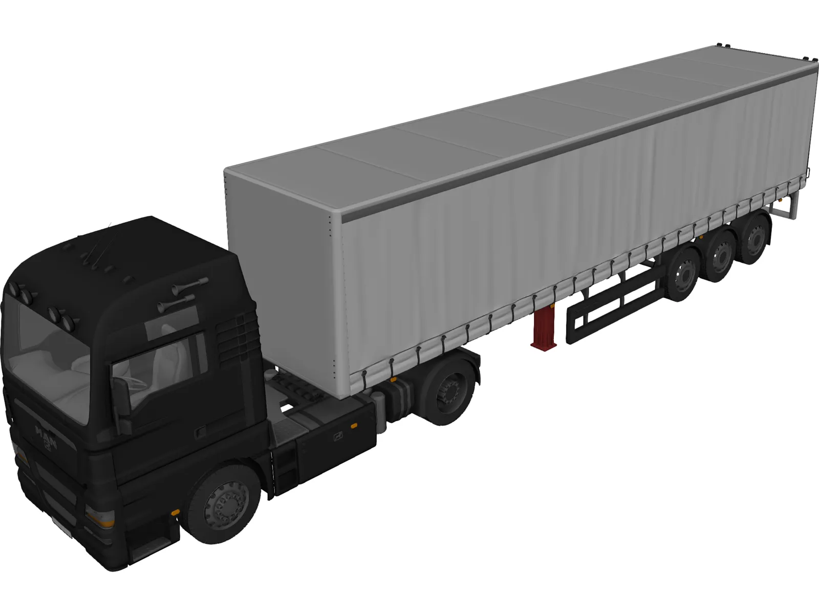 Man TGX 2020 Semi Truck - 3D model by Chakra (@Chakra_s) [1b36654]