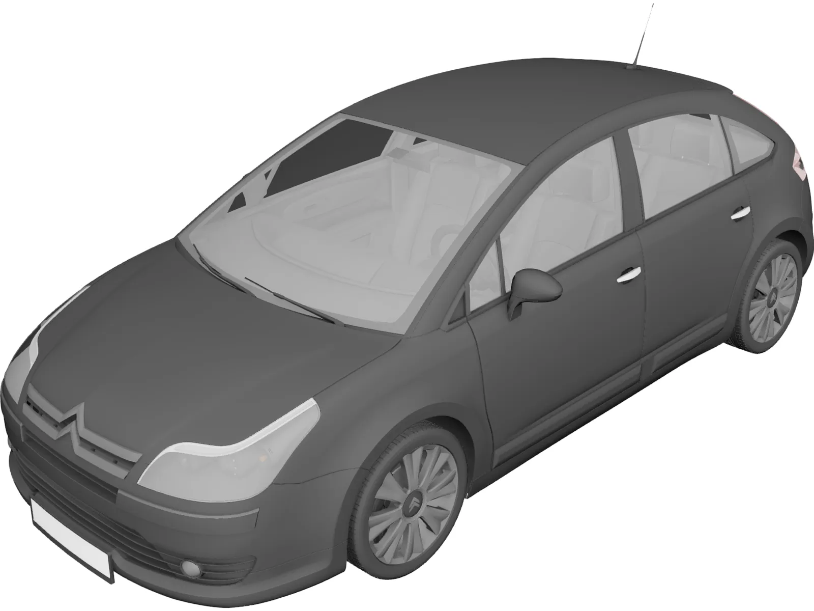 Citroen C4 (2009) 3D Model