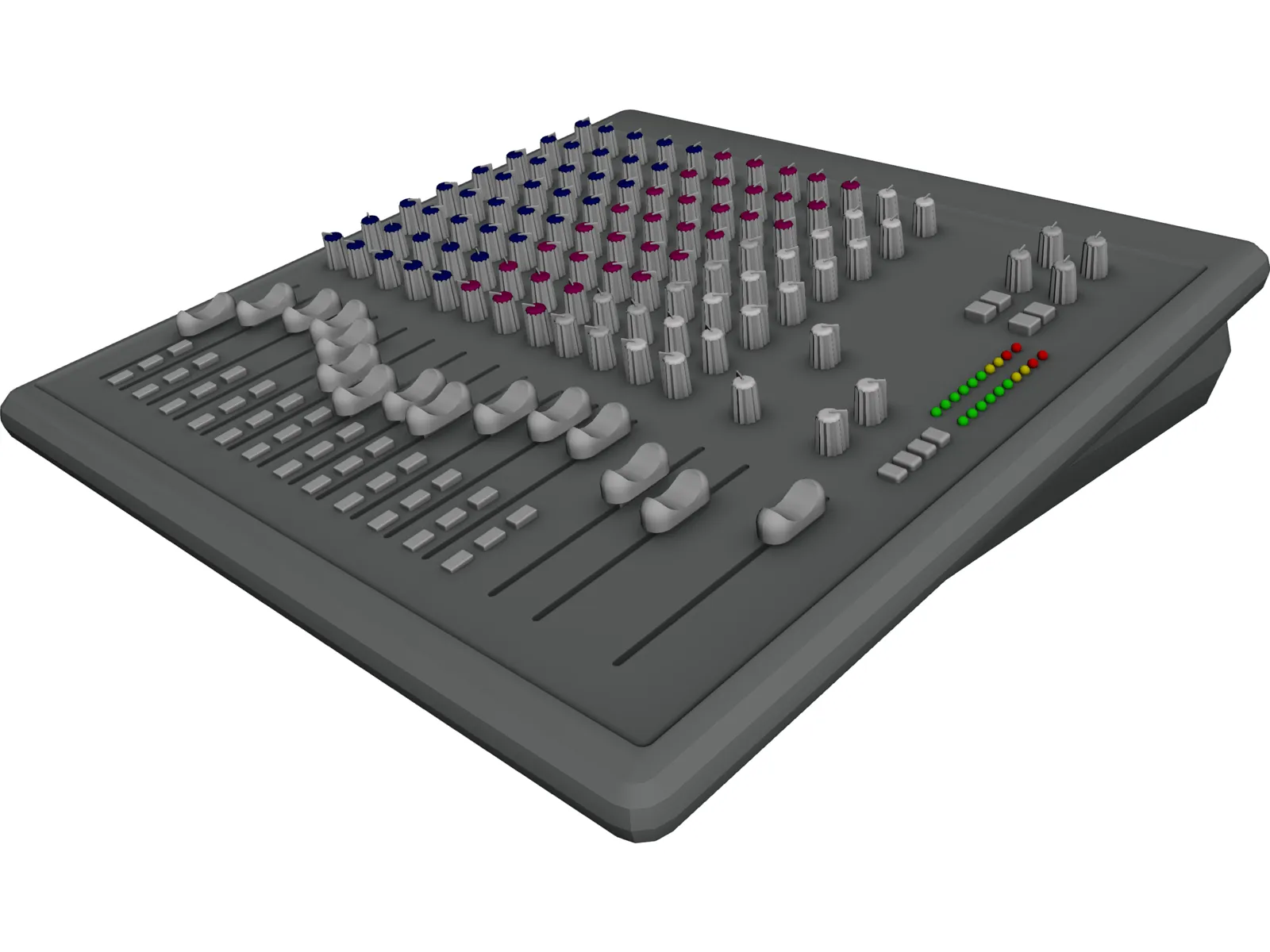 Audio Mixing Console 3D Model