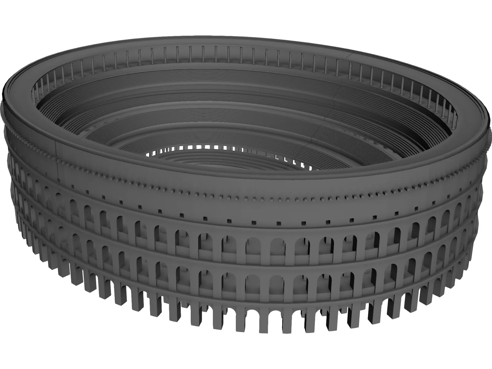 Coliseum Anfiteatro Flavio 3D Model