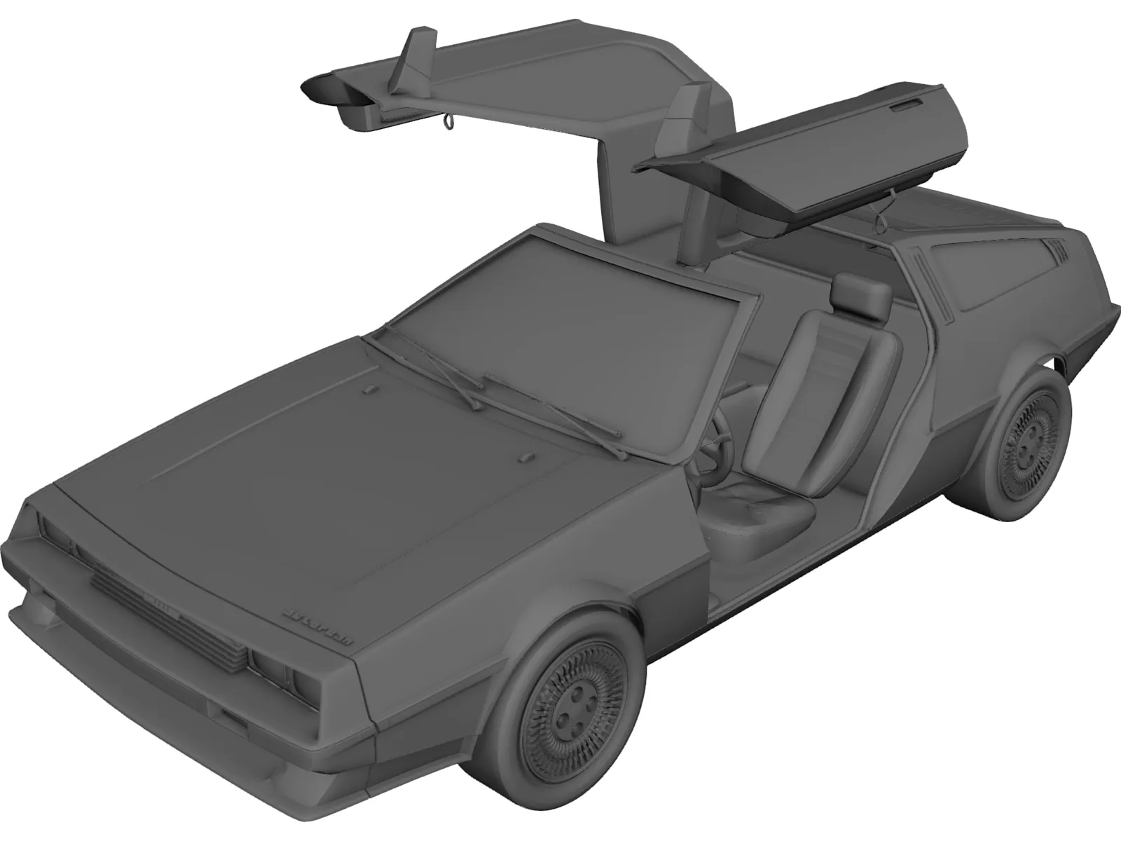 DMC DeLorean (1980) 3D Model