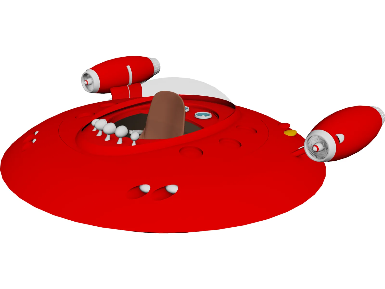 UFO Toy Model 3D Model