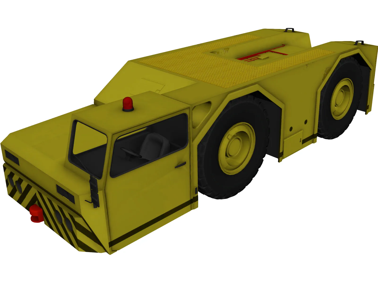 Aircraft Tow Tractor 3D Model