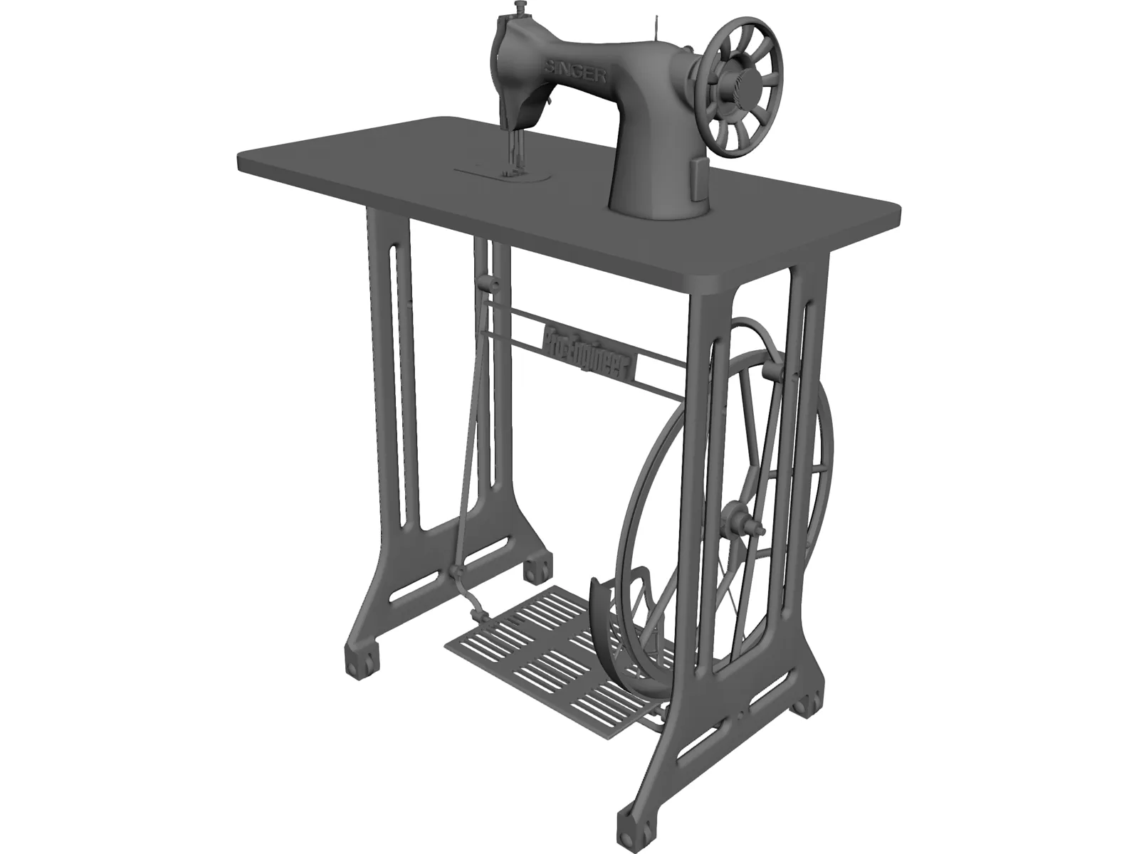 Sewing Machine 3D Model