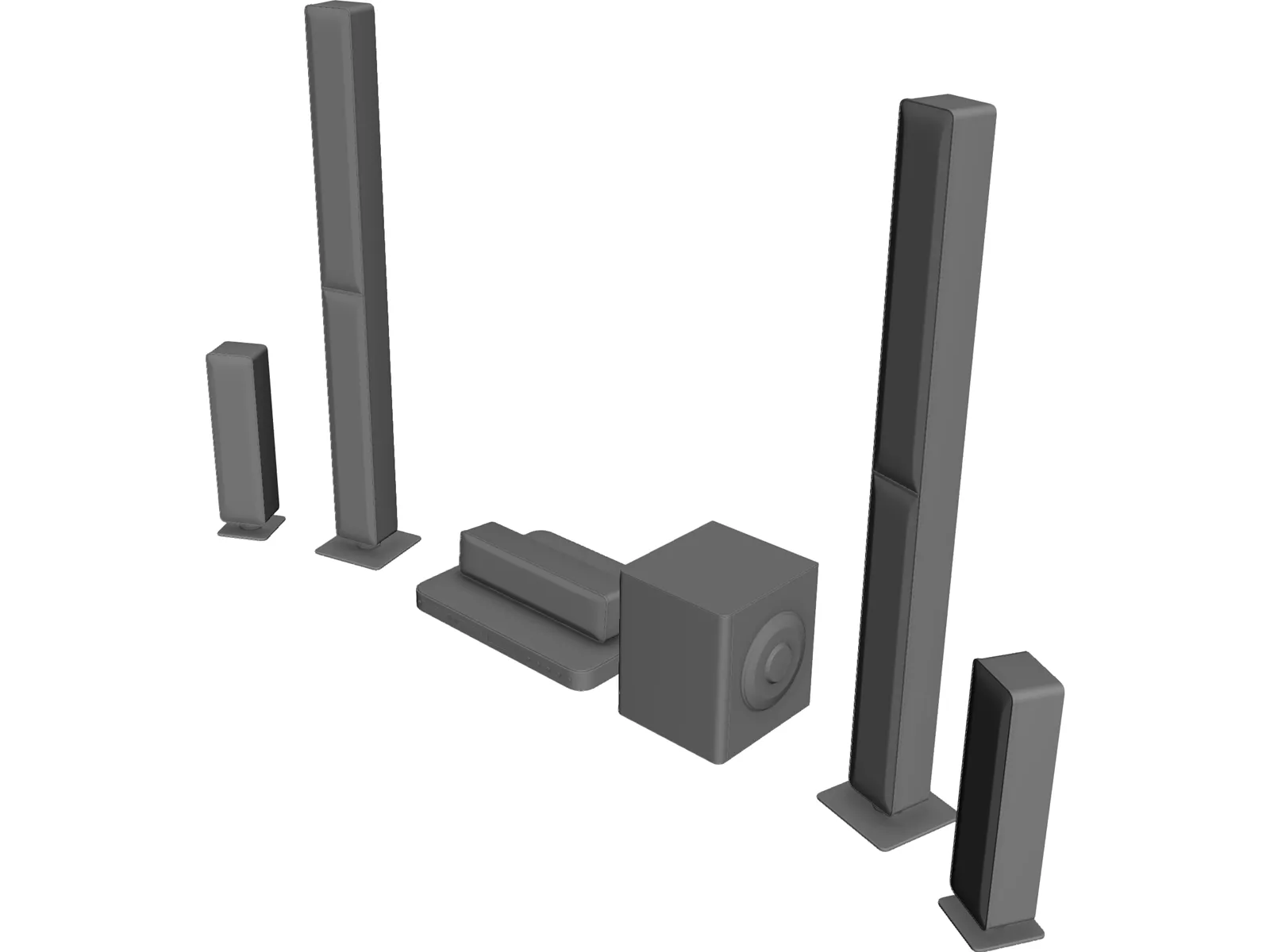 Goldleaf RX3 Speakers 3D Model