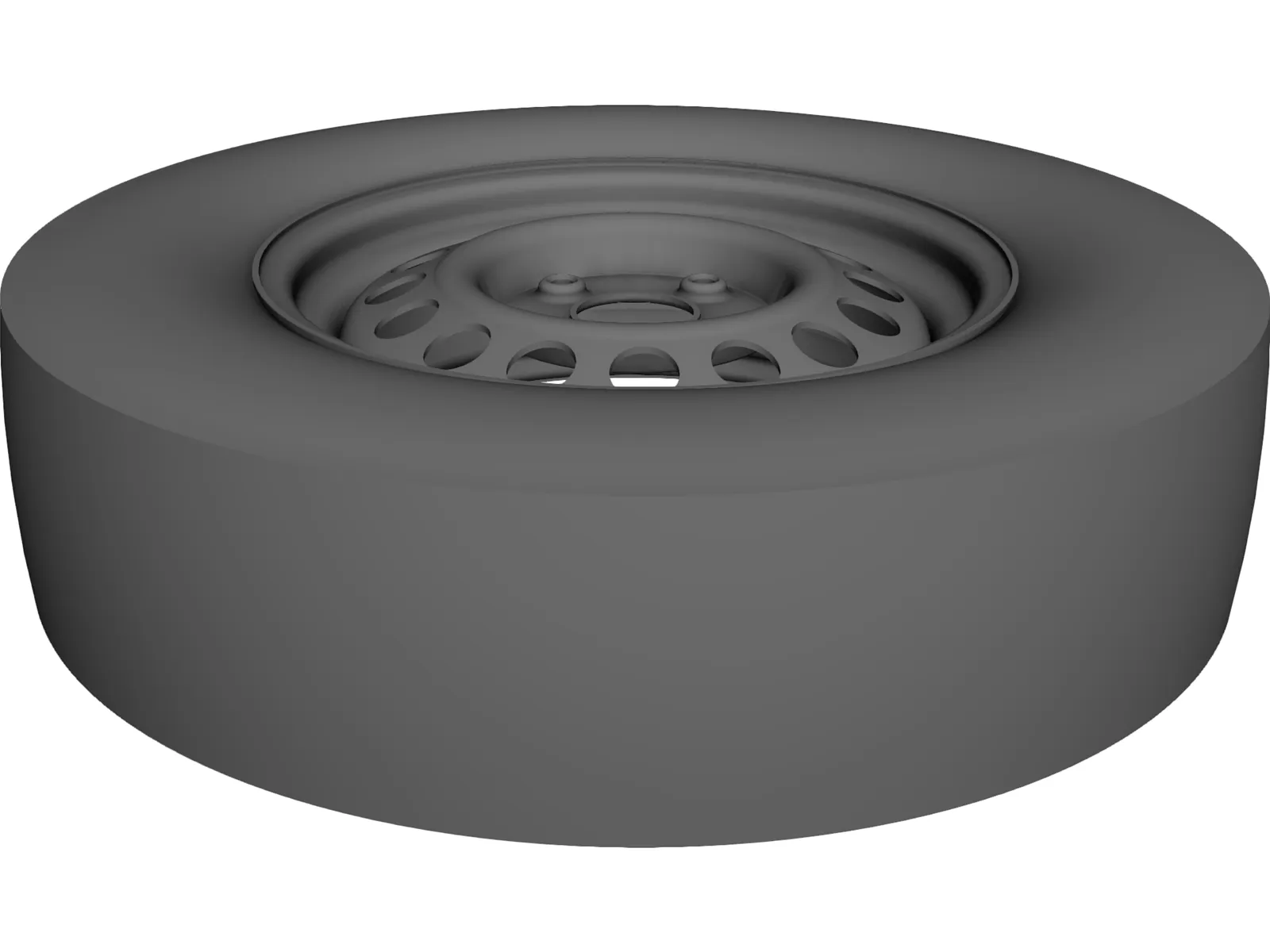 Steel Rim 14 Inch 3D Model