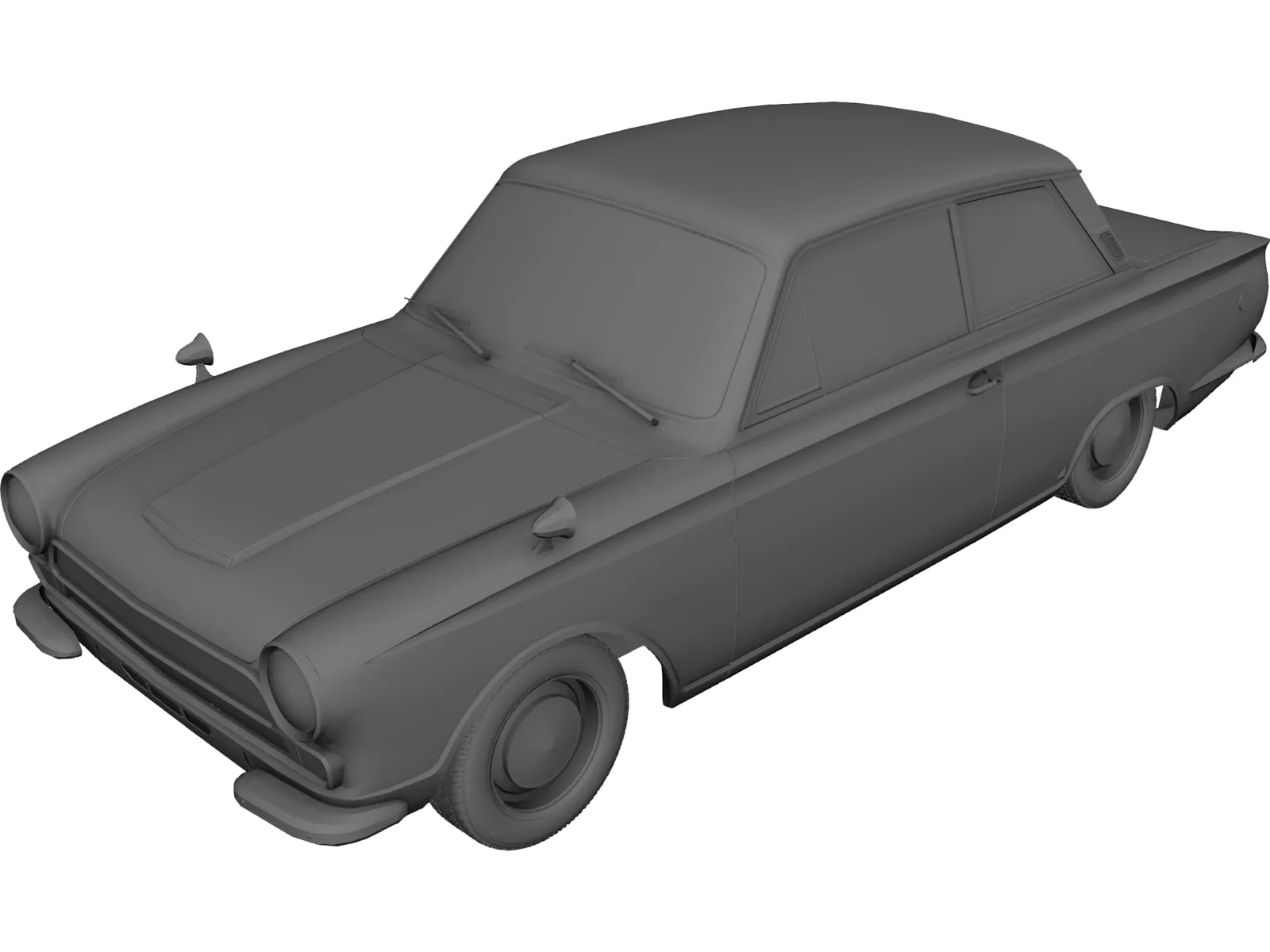 Ford Lotus Cortina (1966) 3D Model