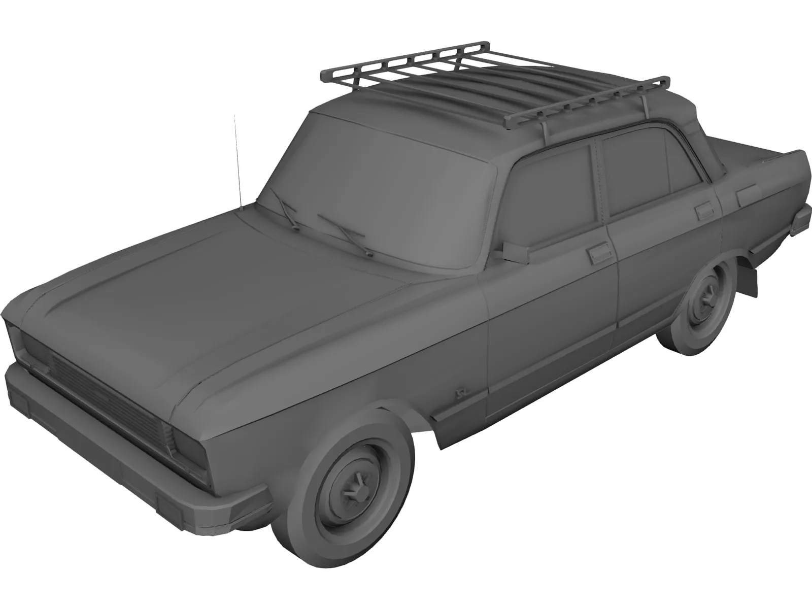 AZLK Moskvich 2140 SL 3D Model