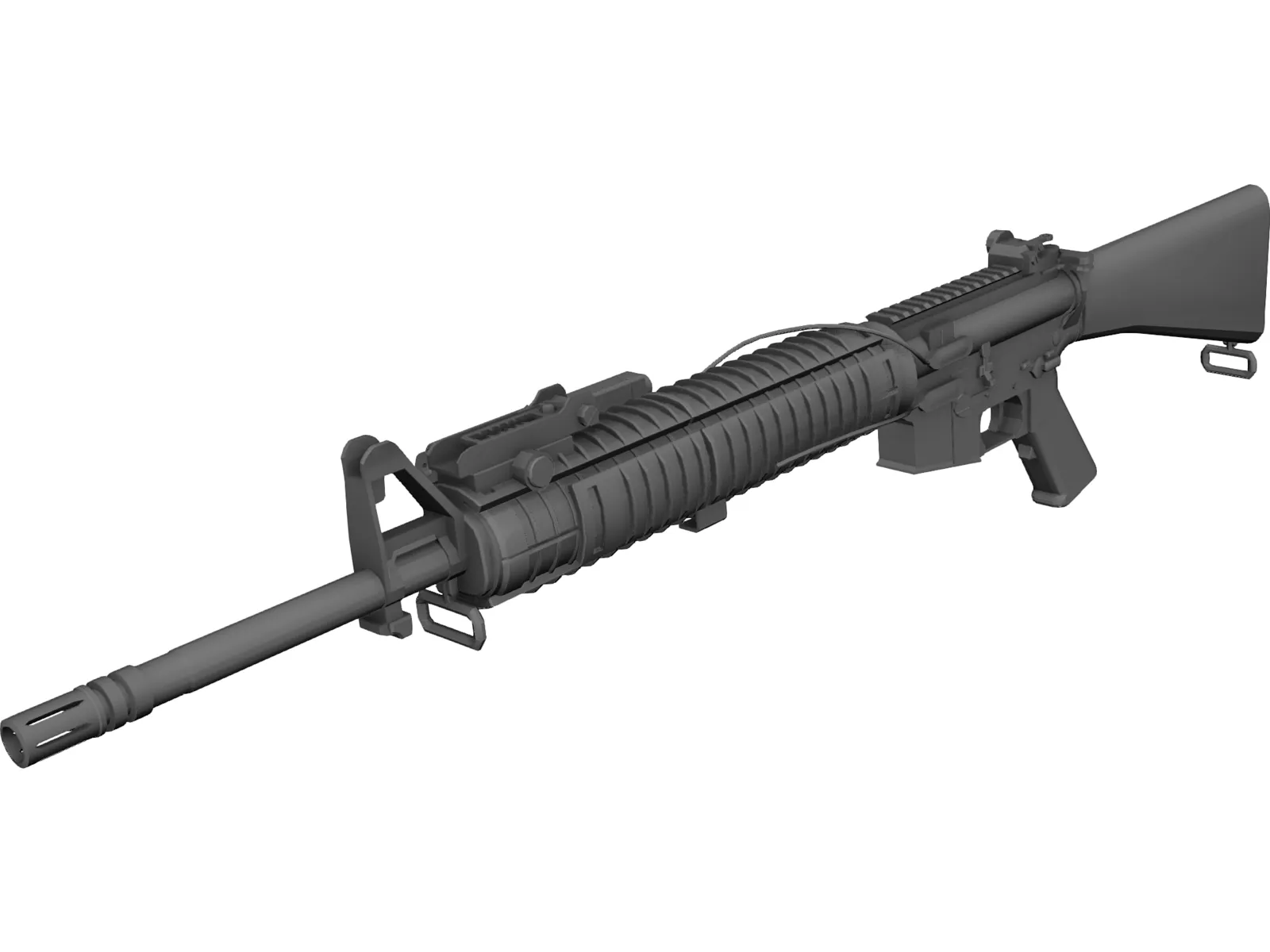 M16 EX Rifle 3D Model