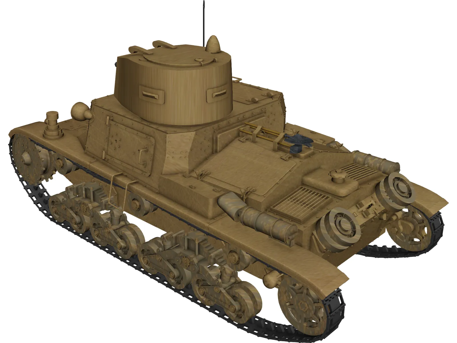 Fiat M11/39 3D Model