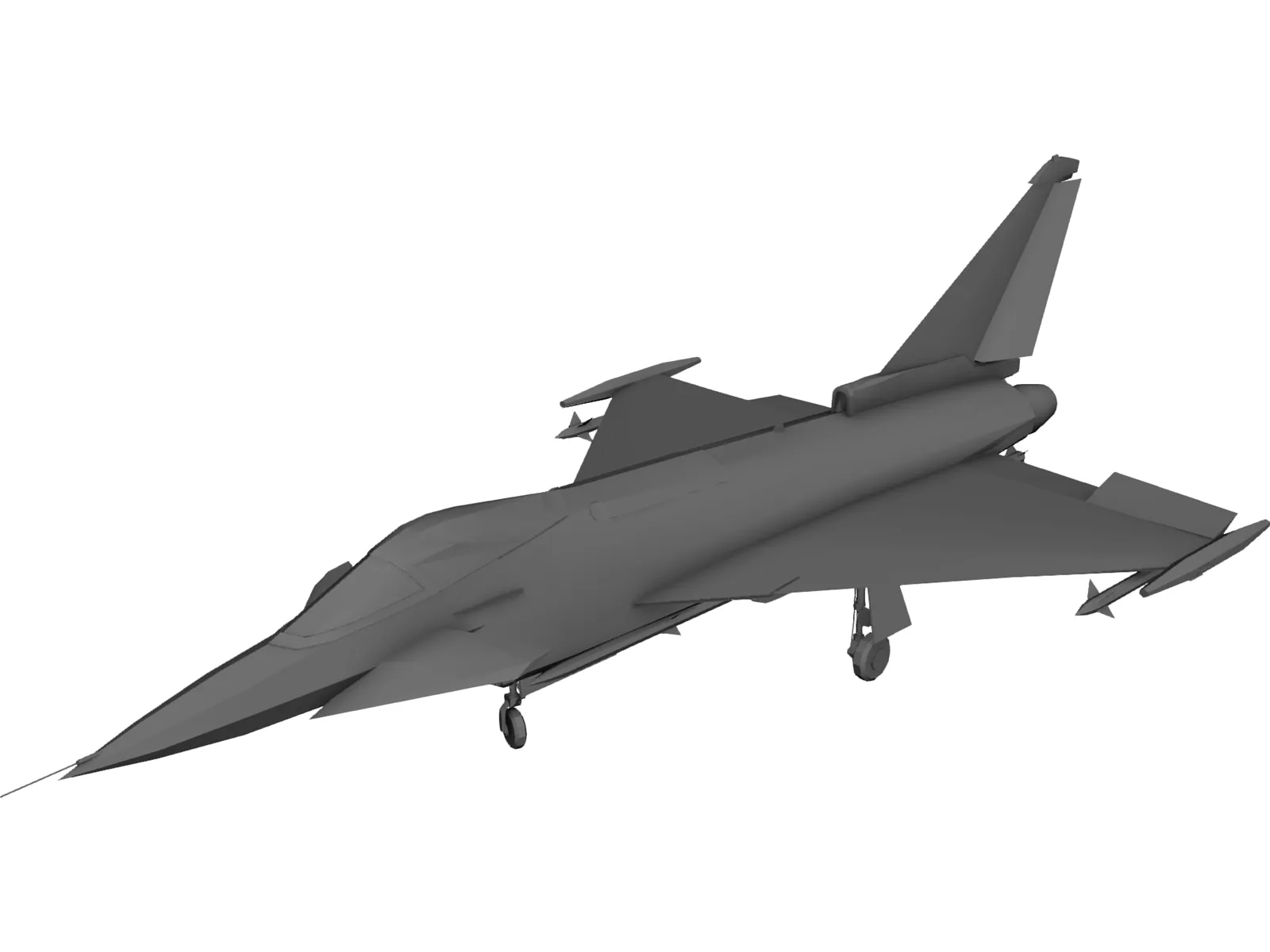 Eurofighter 2000 3D Model