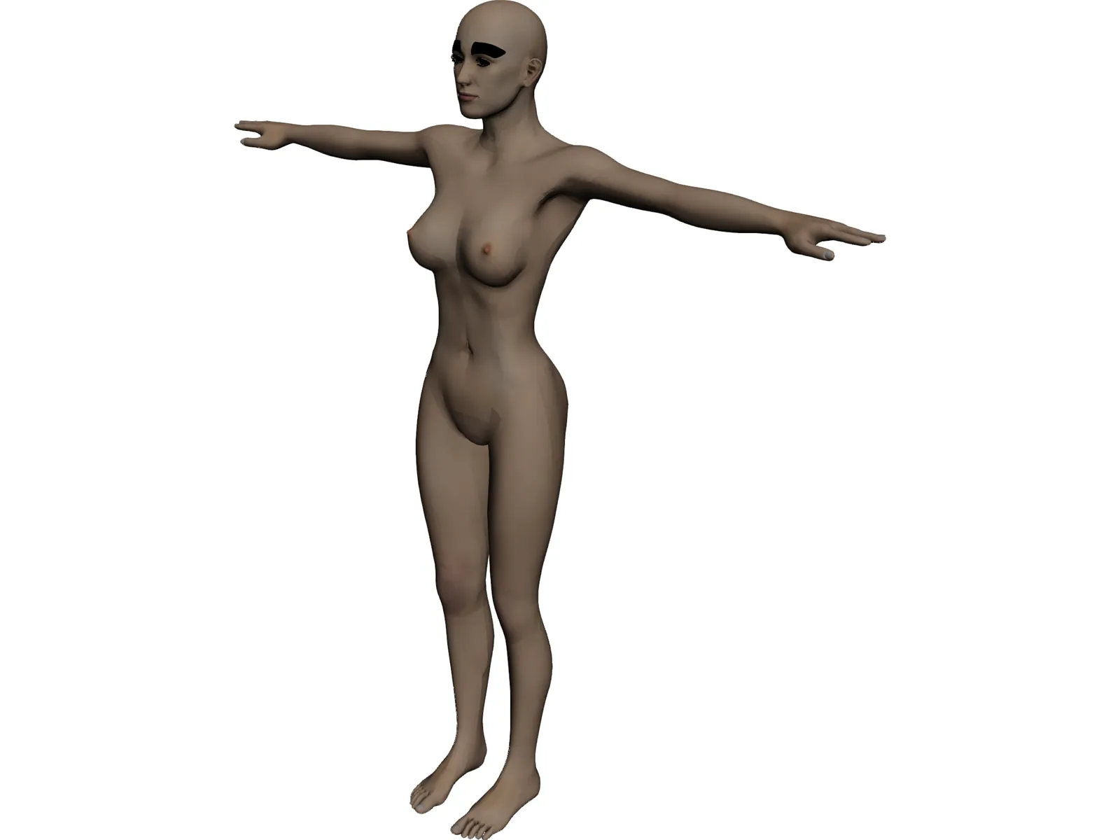 Girl Teen Nude 3D Model - 3DCADBrowser