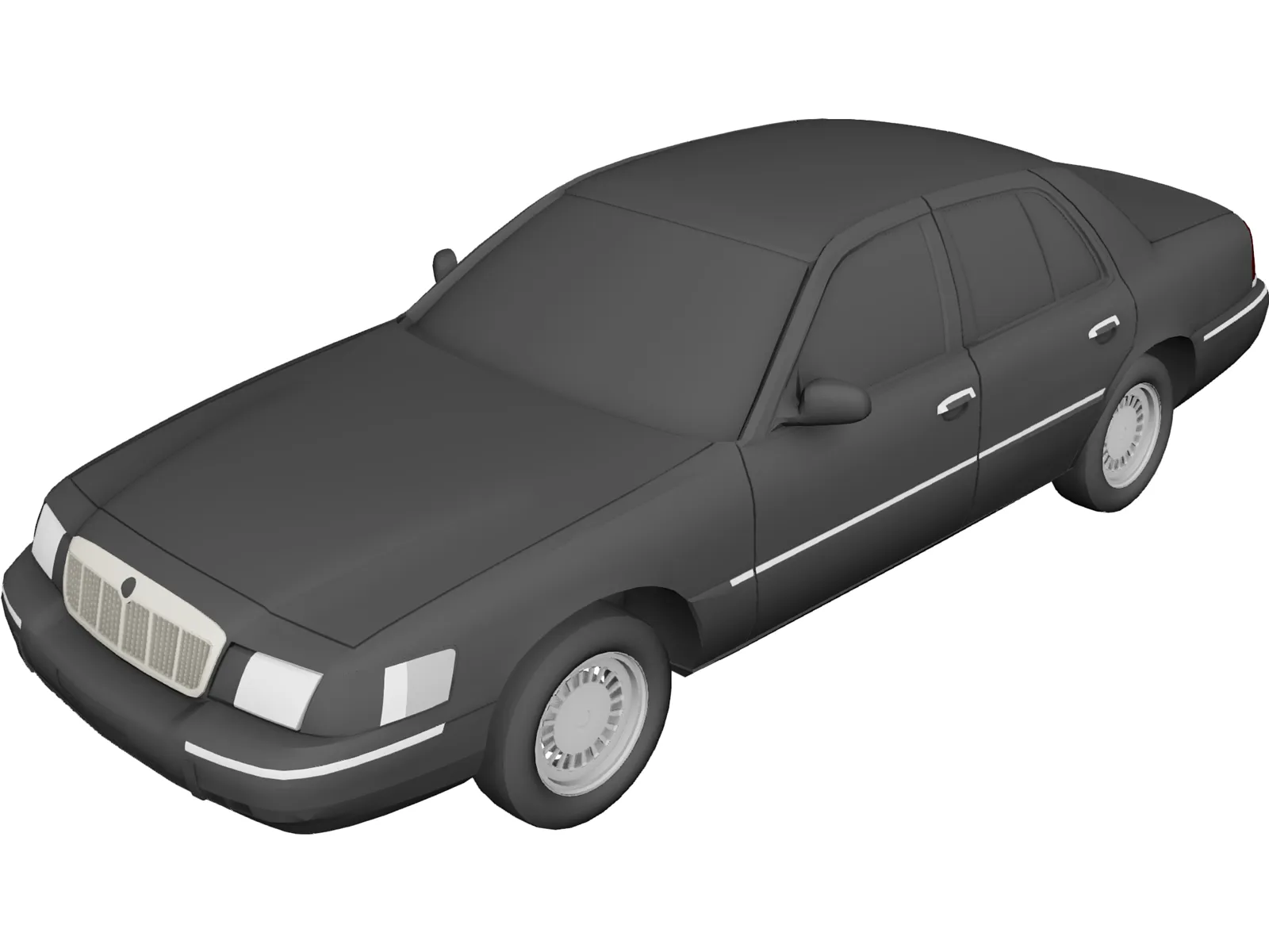 Mercury Grand Marquis (1998) 3D Model