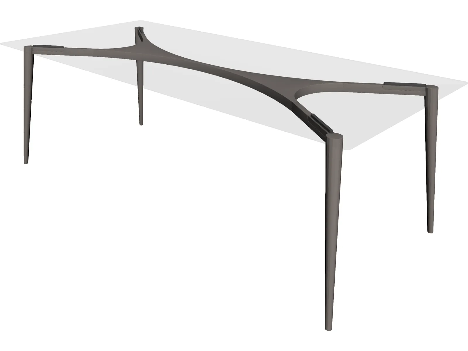 Table Airy Retro 3D Model