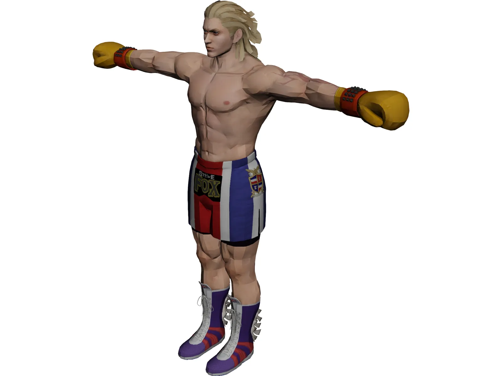 Boxer Steve 3D Model