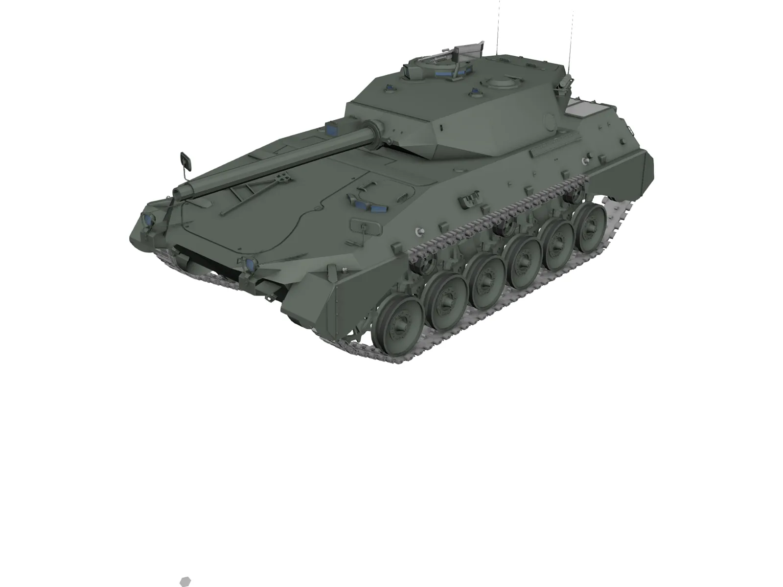 Tanque Argentino Mediano (TAM) 3D Model