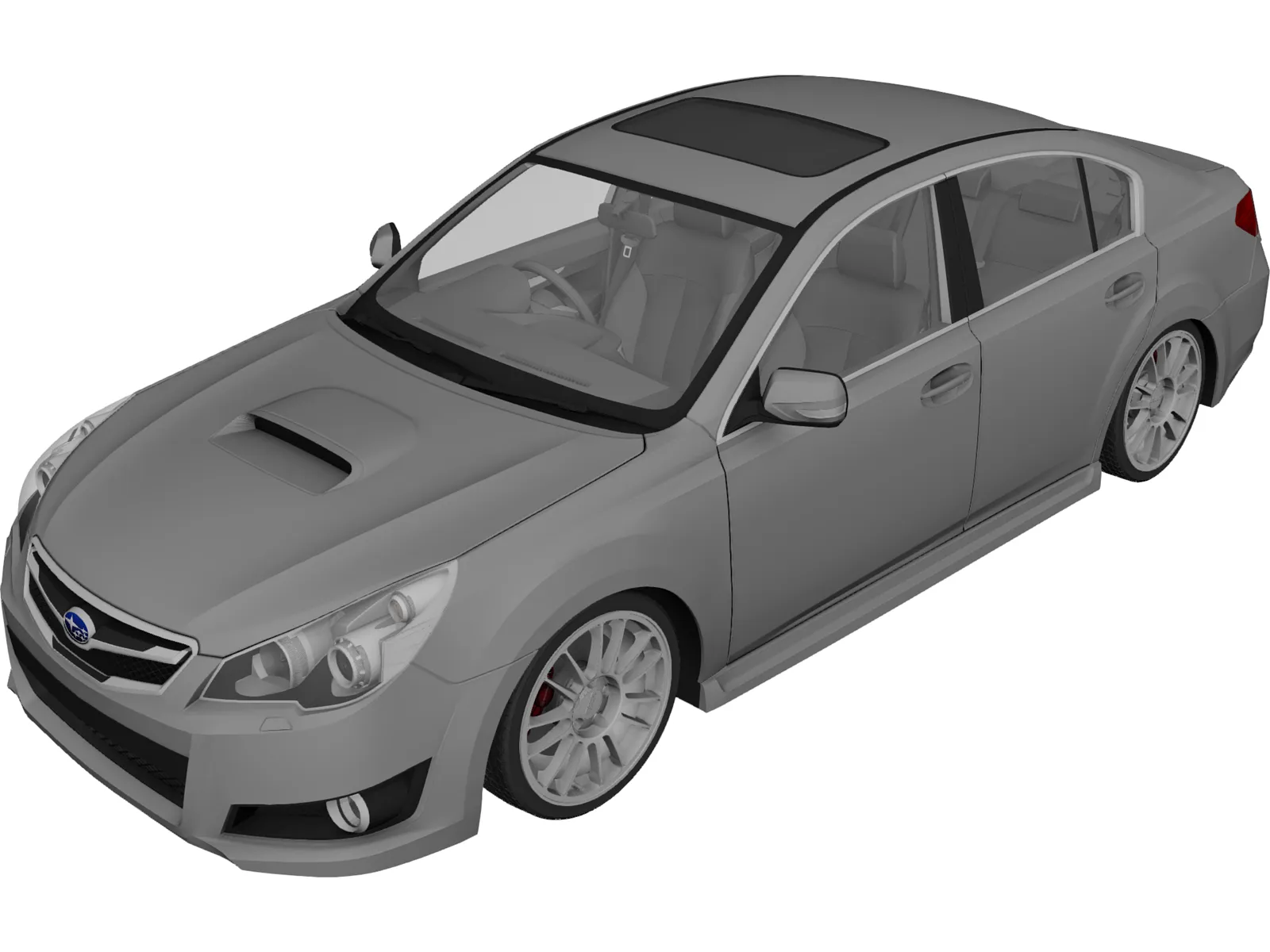 Subaru Legacy (2010) 3D Model