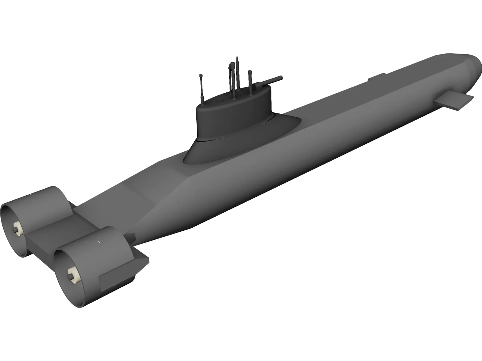 Typhoon Submarine 3D Model