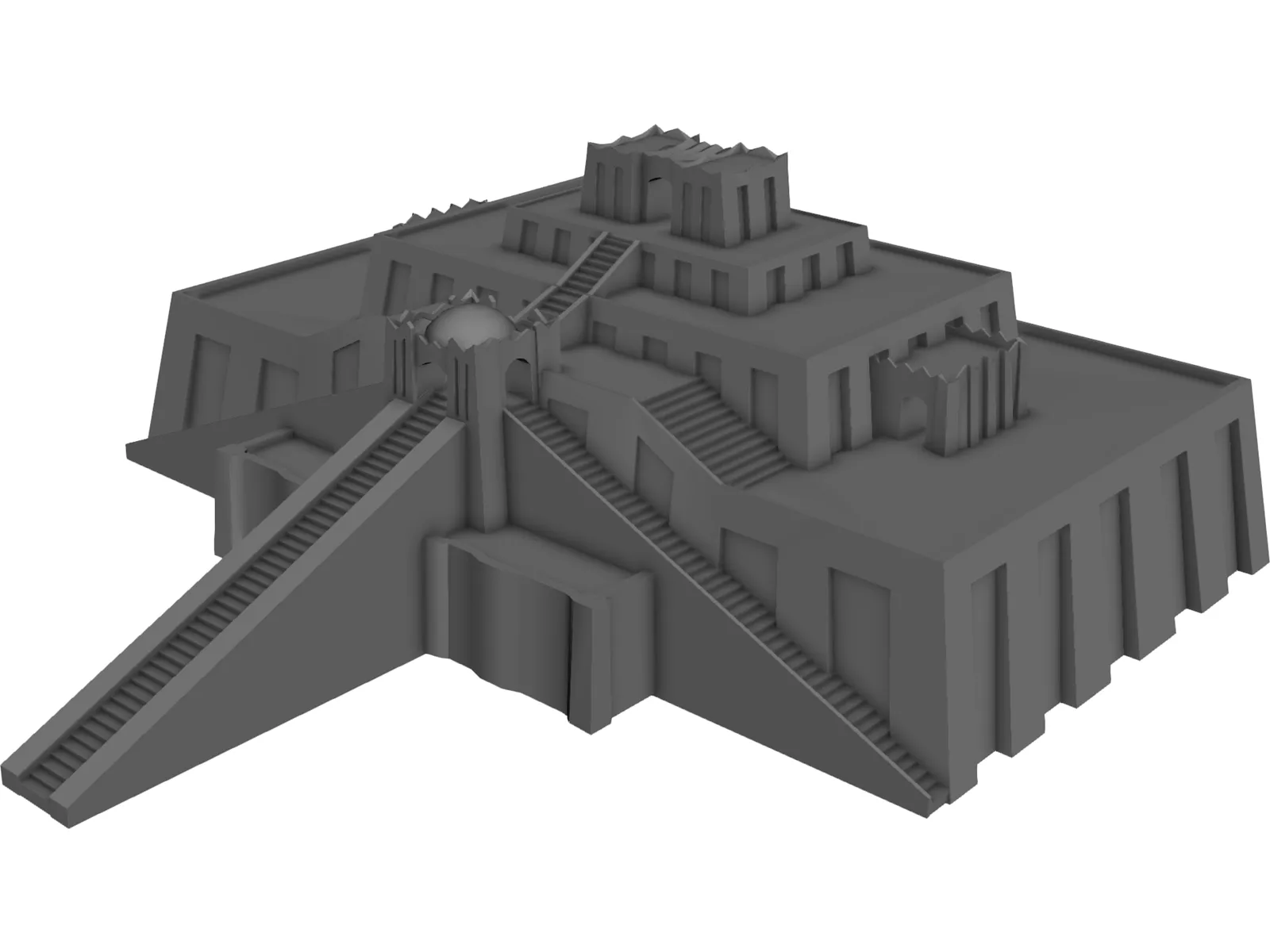 Ziggurat of Ur 3D Model