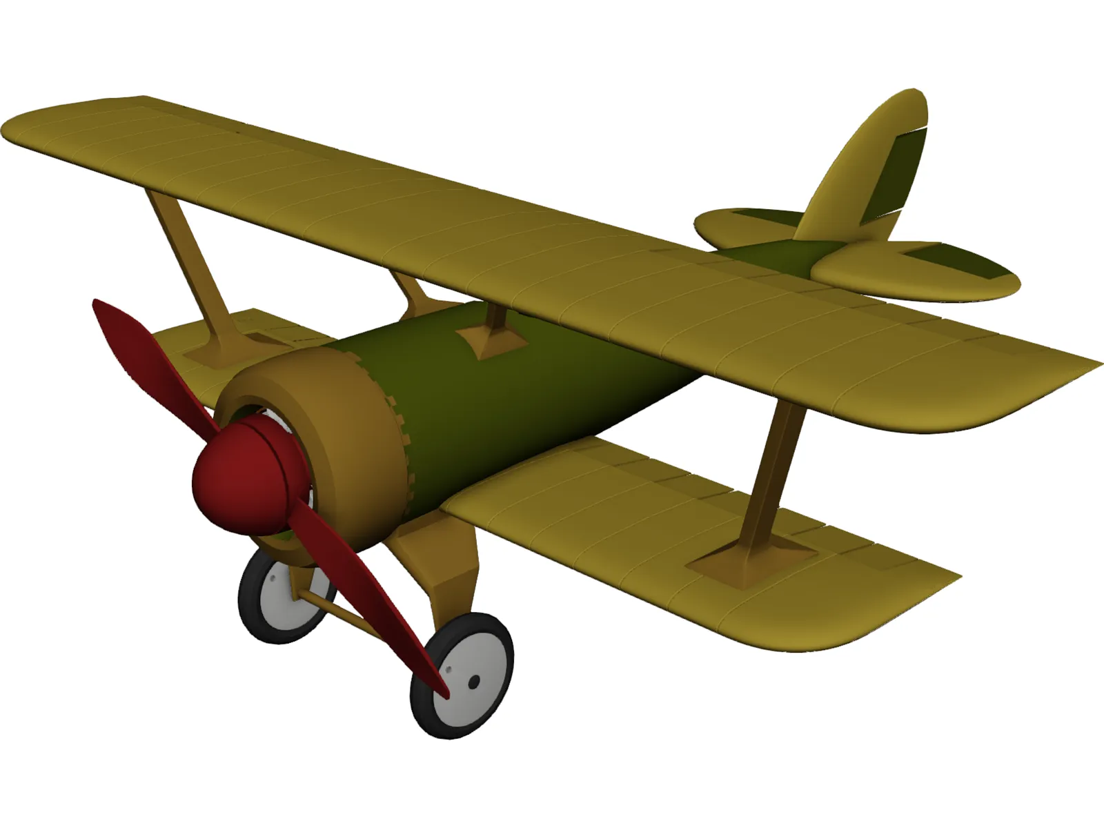 Heinrich Pursuit Fighter 3D Model