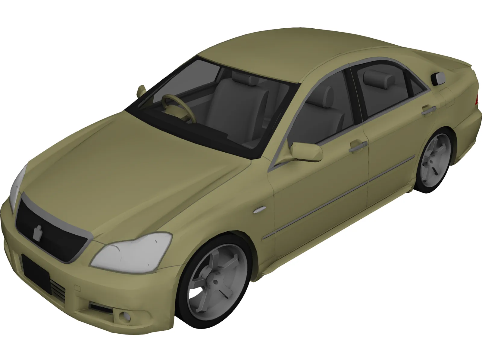 Toyota Crown S180 3D Model