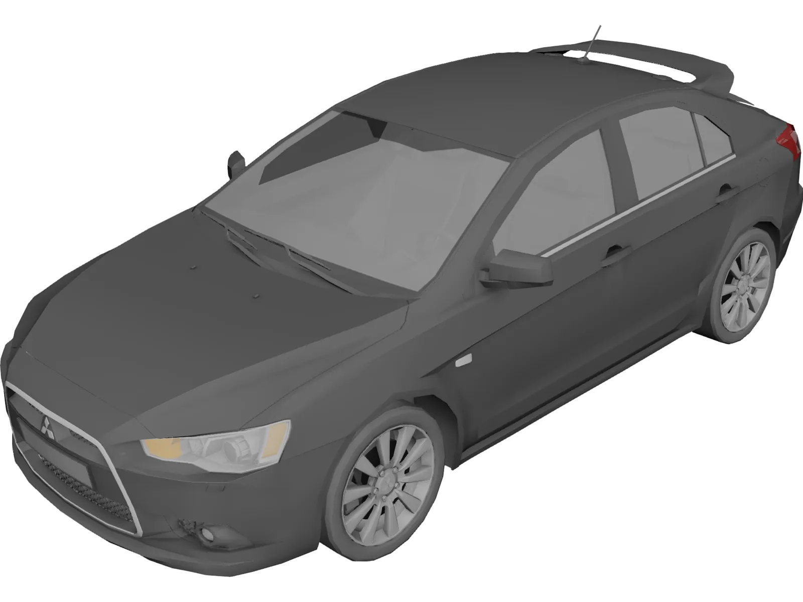 Mitsubishi Lancer Sportback (2009) 3D Model