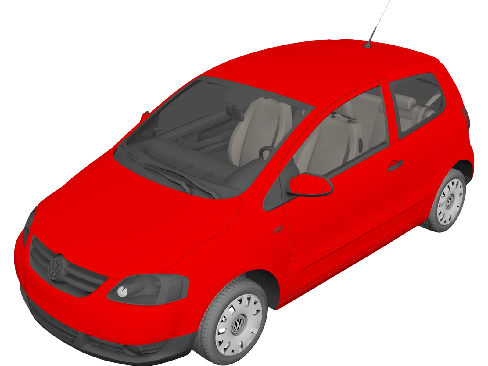 Volkswagen Fox 3-Door (2003) 3D Model