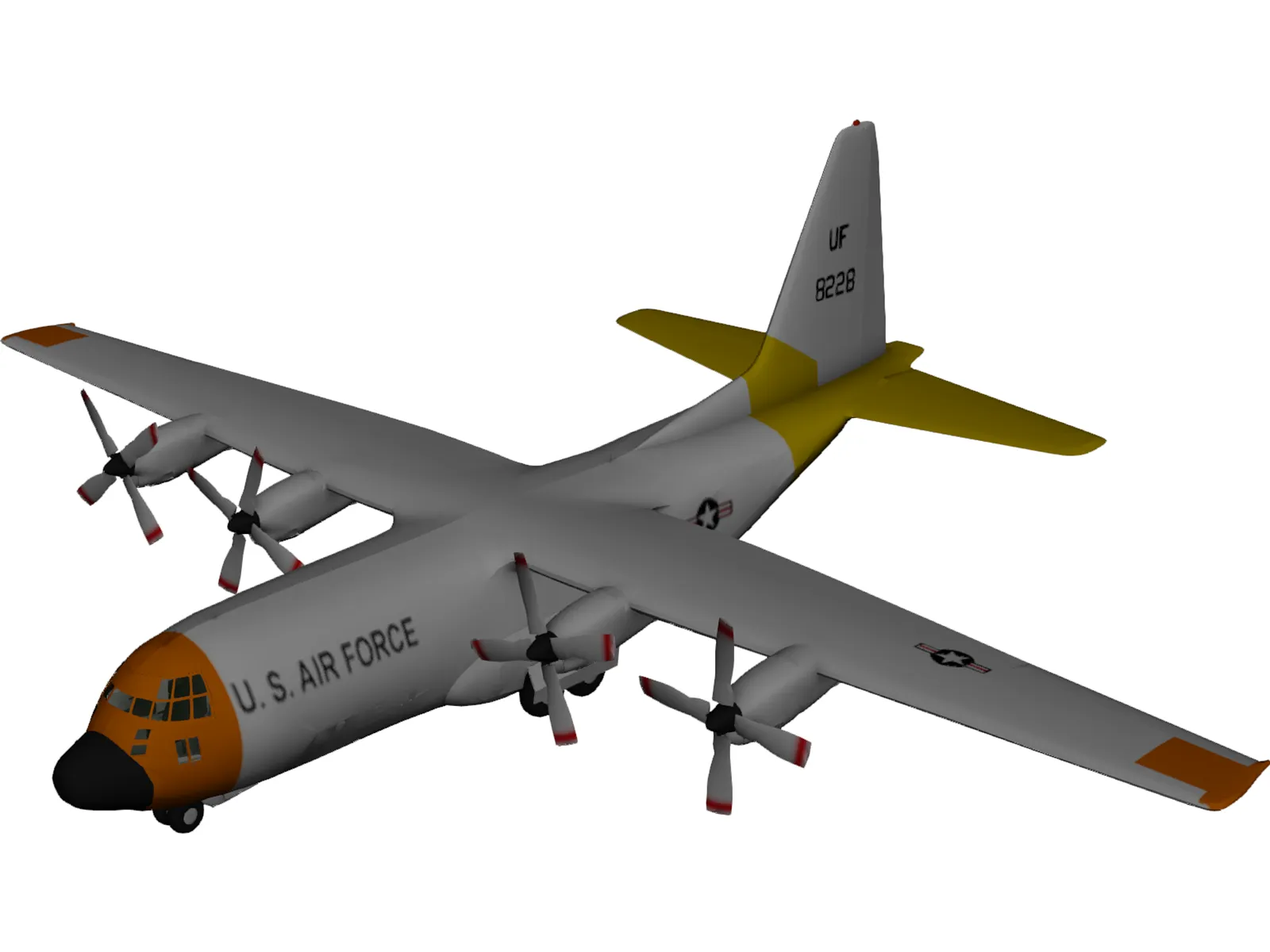 Lockheed C-130 Hercules 3D Model