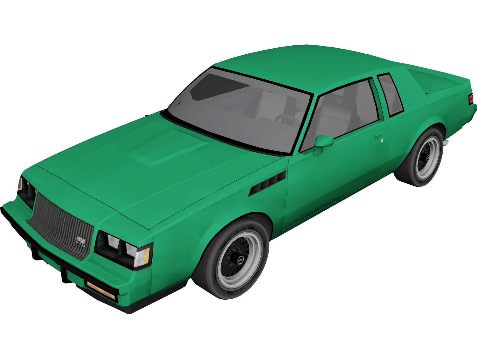 Buick Regal GNX (1987) 3D Model