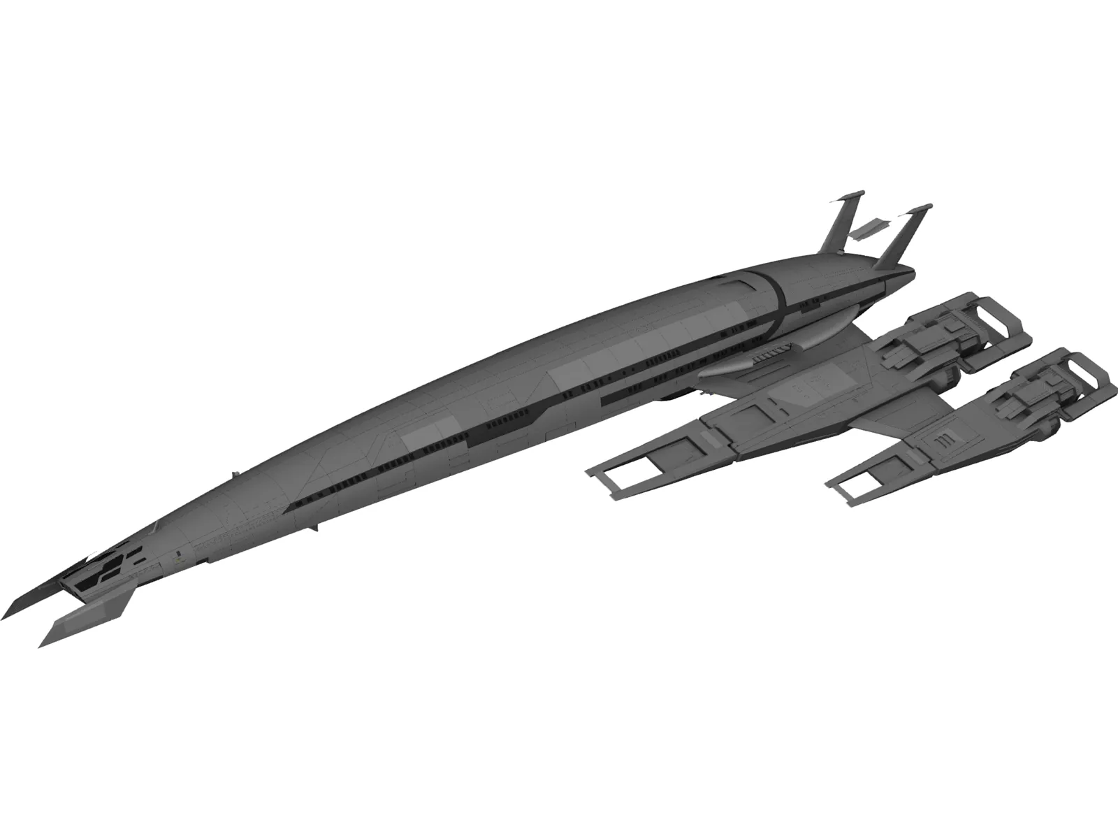 Masseffect Cerberus SSV Normany SR2 3D Model