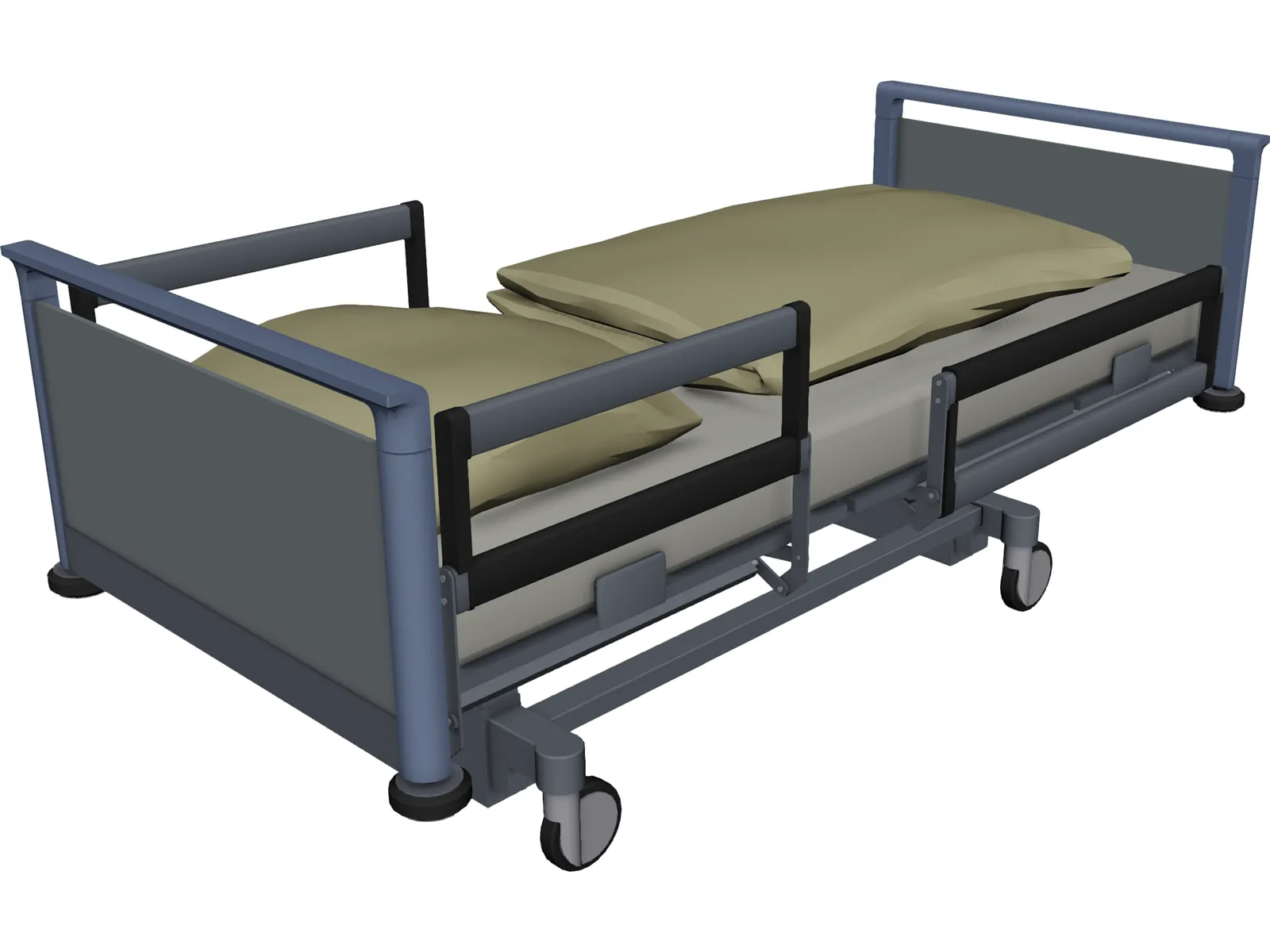 Hospital Bed 3D Model