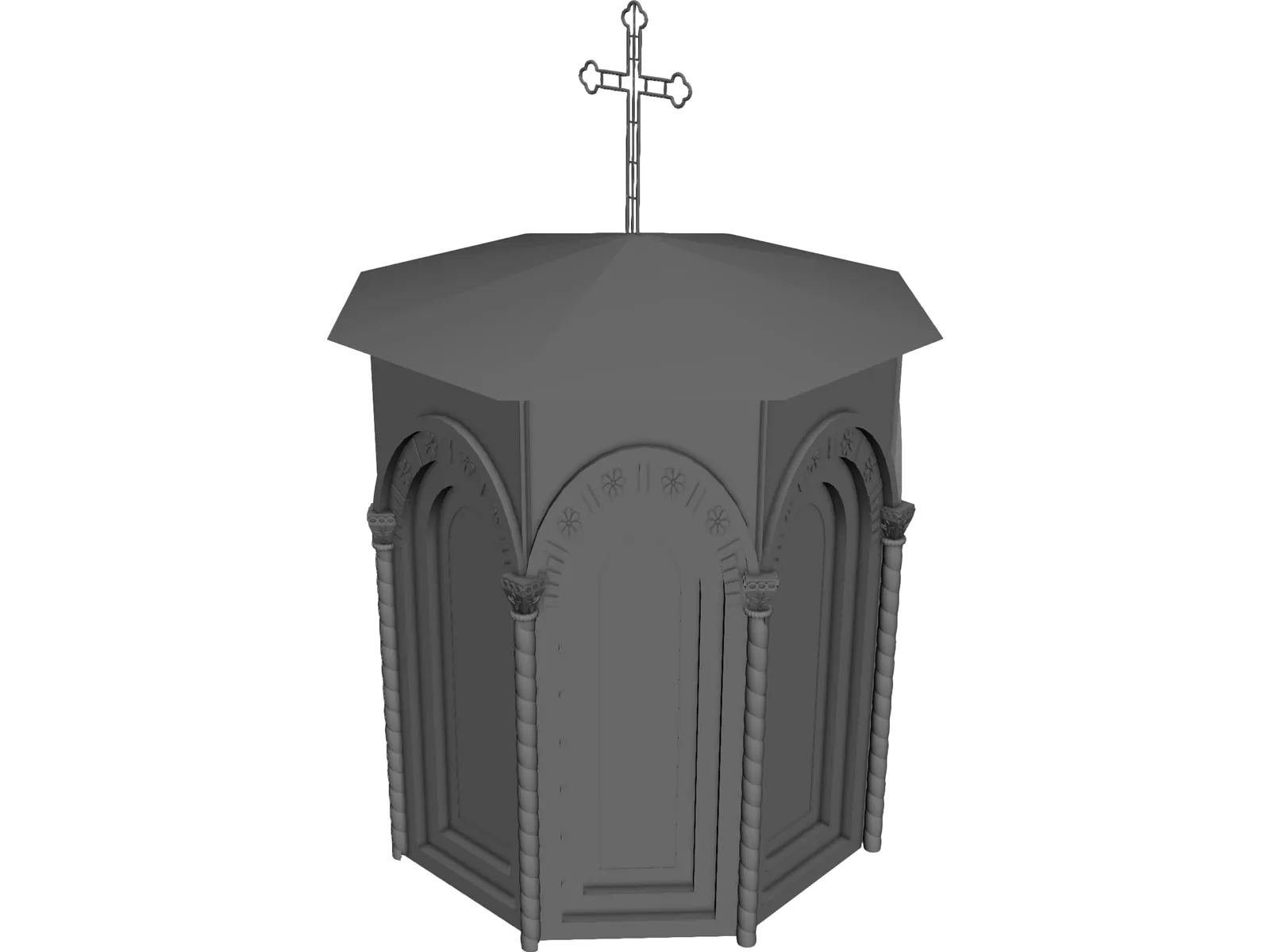 Church Tower 3D Model