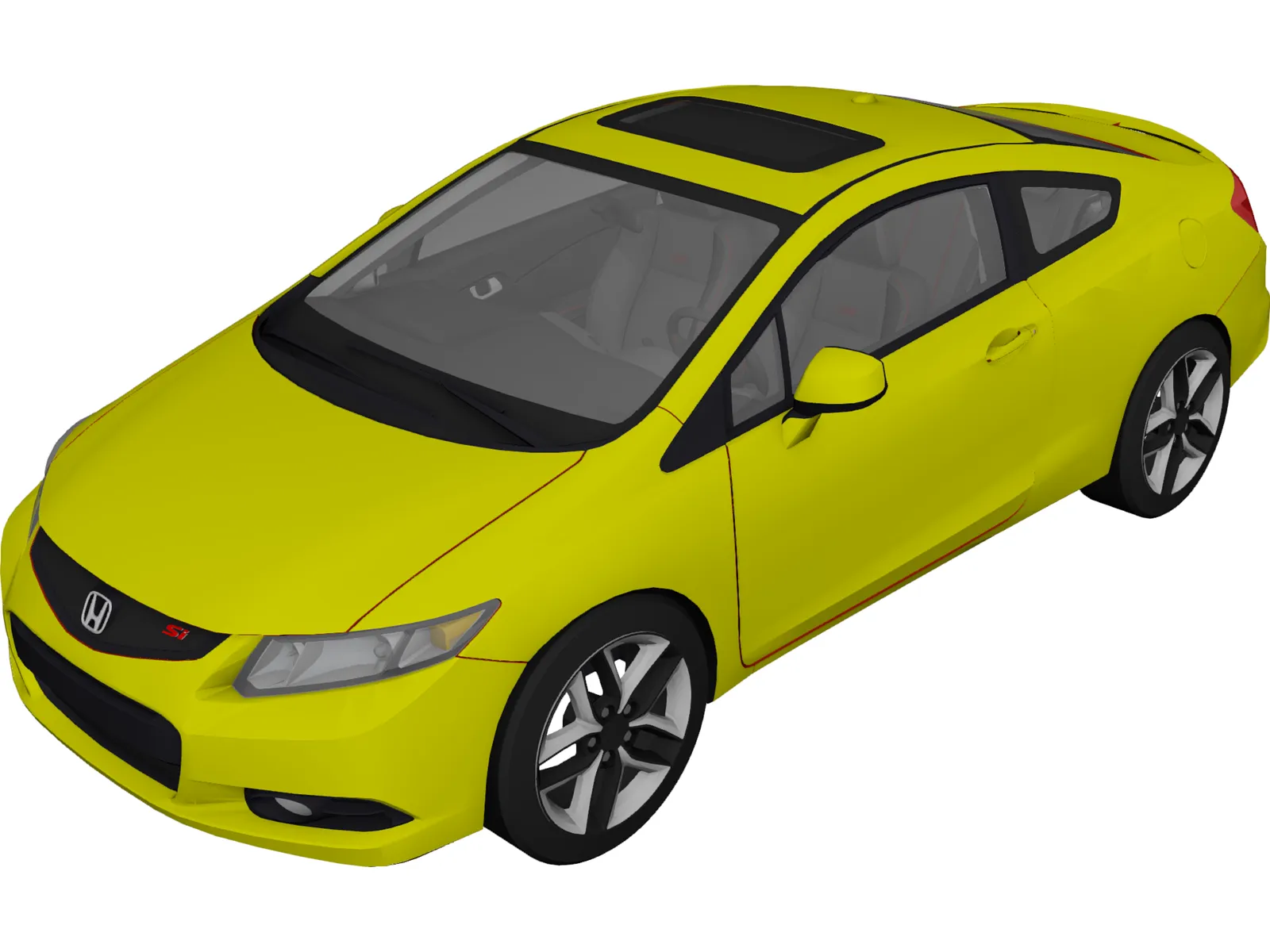 Honda Civic (2012) 3D Model