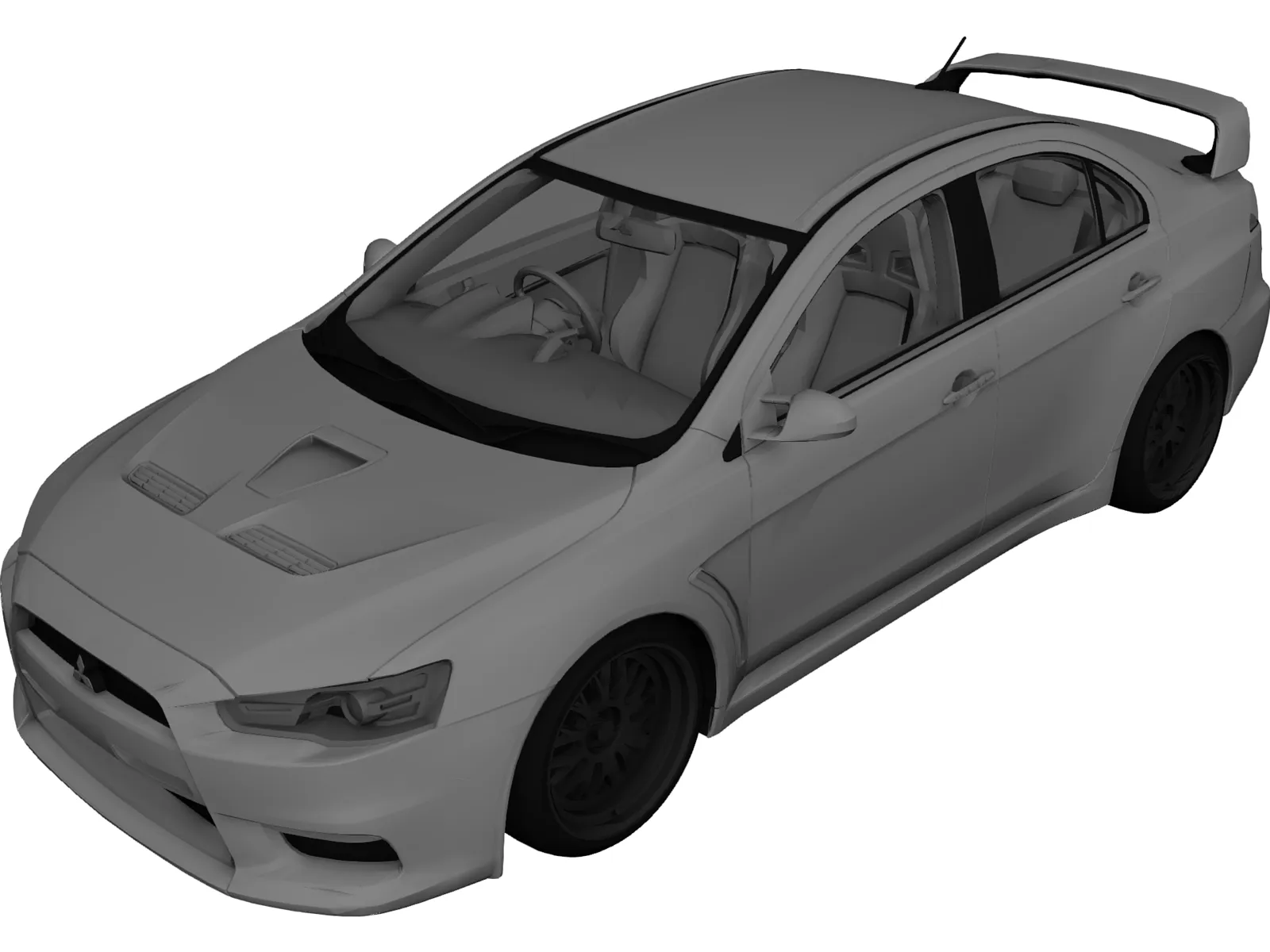 Mitsubishi Lancer Evolution X 3D Model