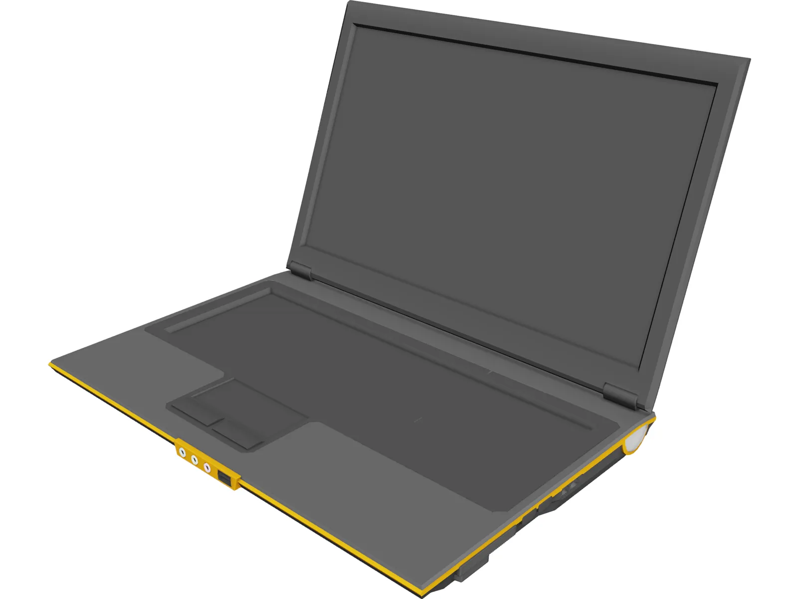 Toshiba Laptop 3D Model