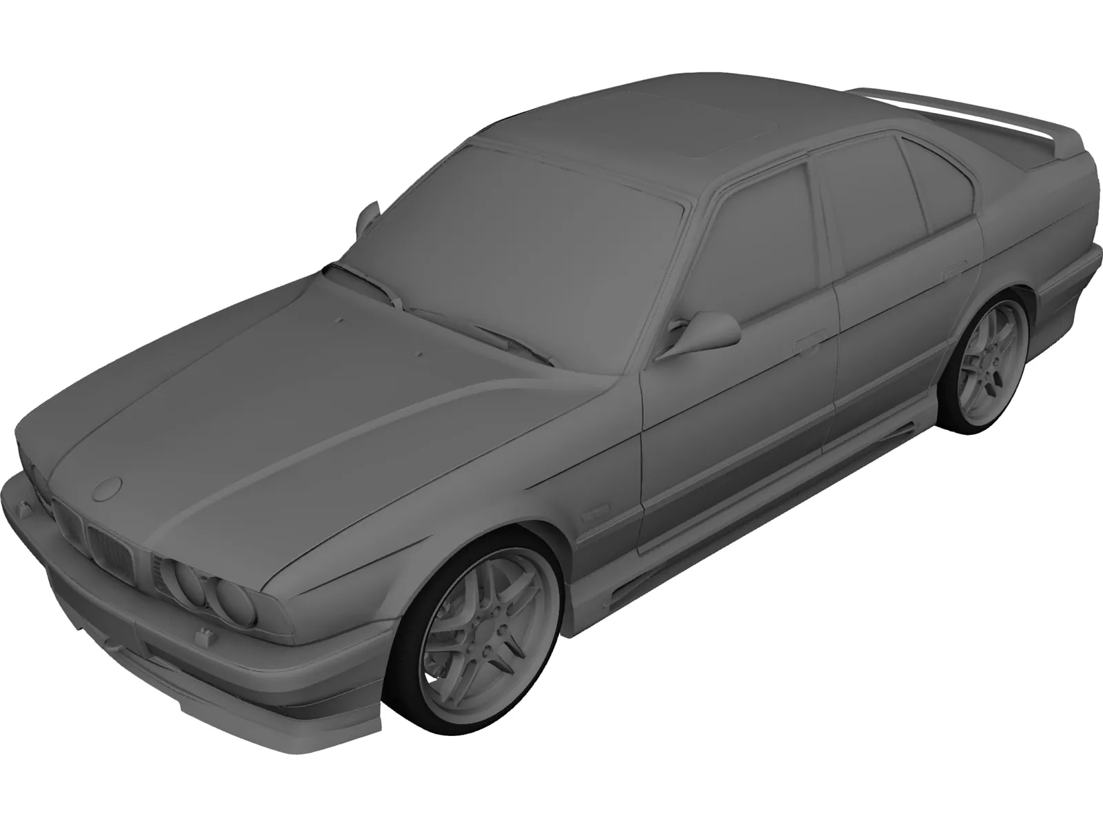 BMW M5 e34 (1995) 3D Model