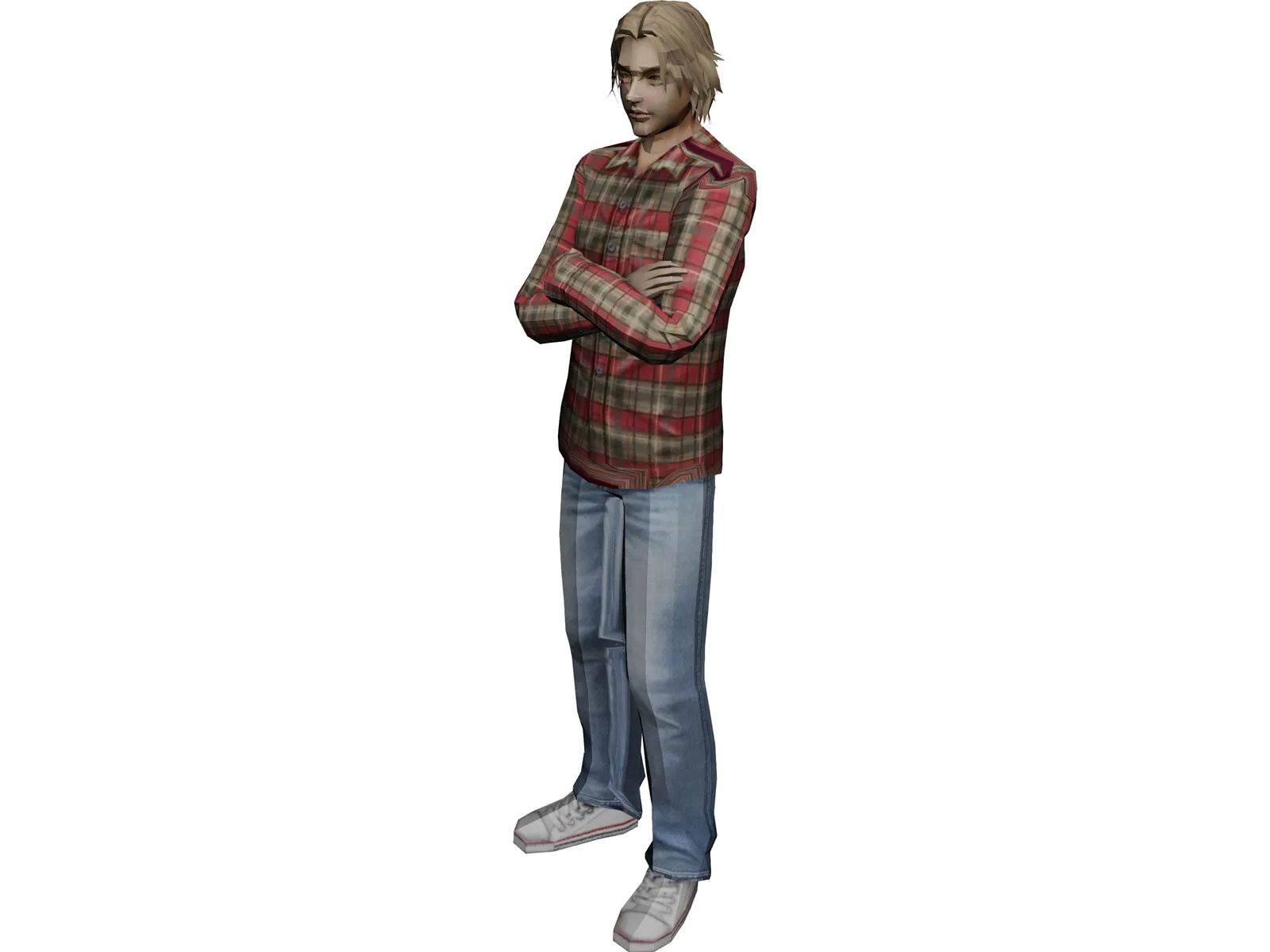 Male Teen 3D Model