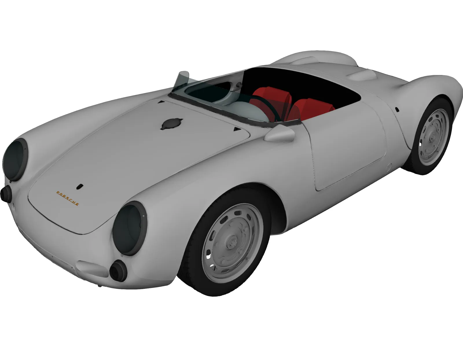 Porsche 550A Spyder (1956) 3D Model