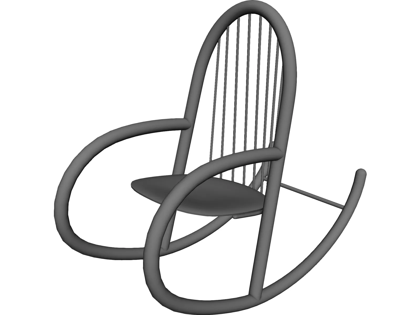 Chair Rocker 3D Model