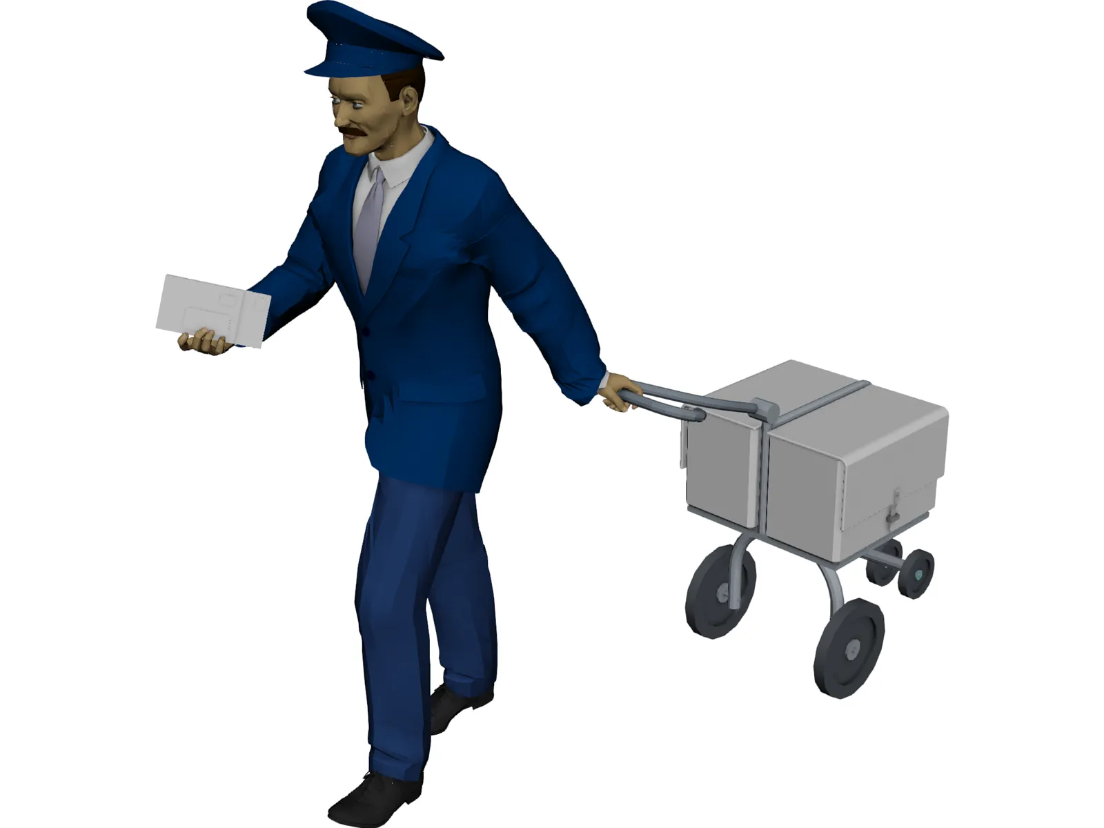 Postman 3D Model