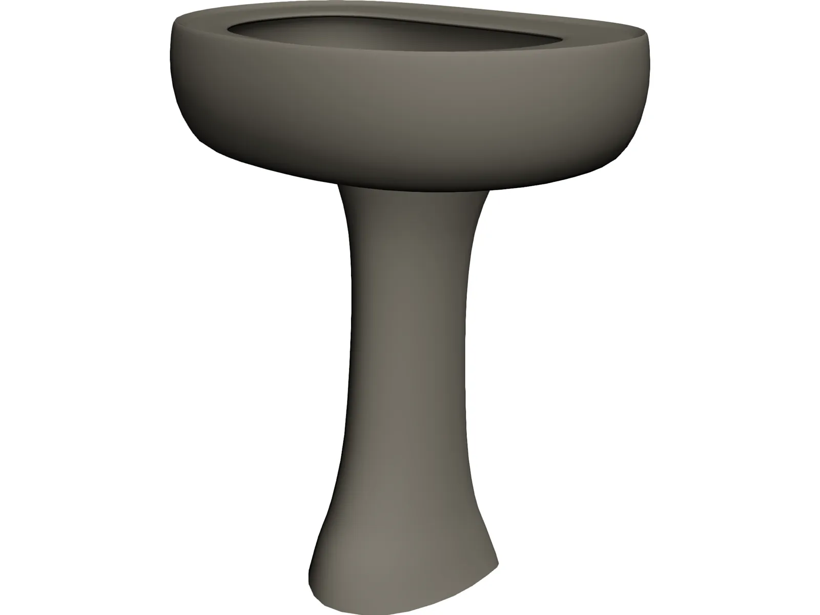 Pedestal Sink 3D Model