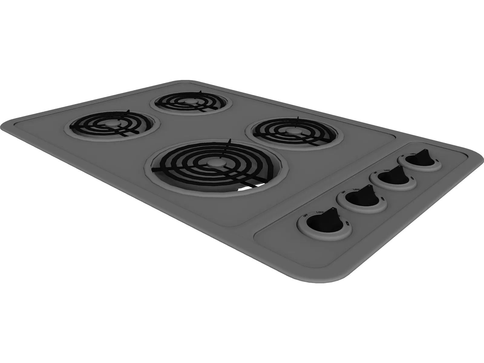 Stove Top 3D Model