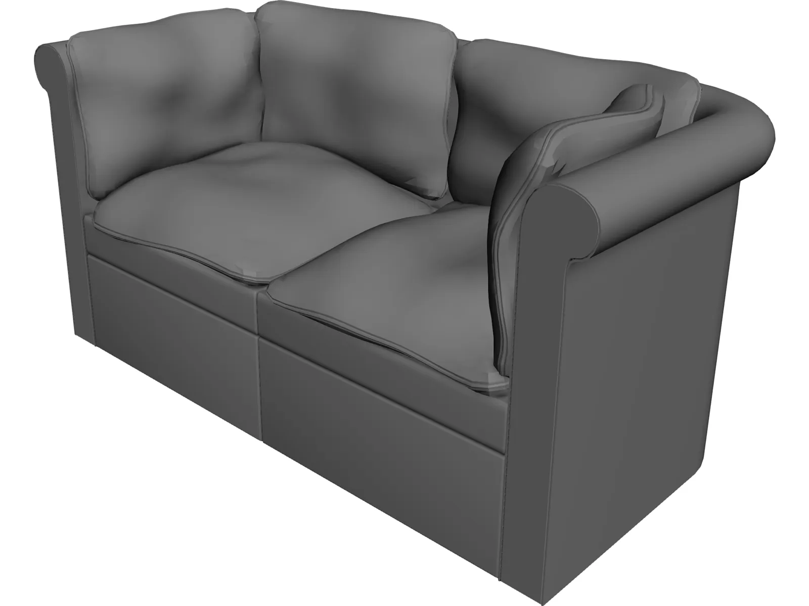 Couch Traditional 3D Model