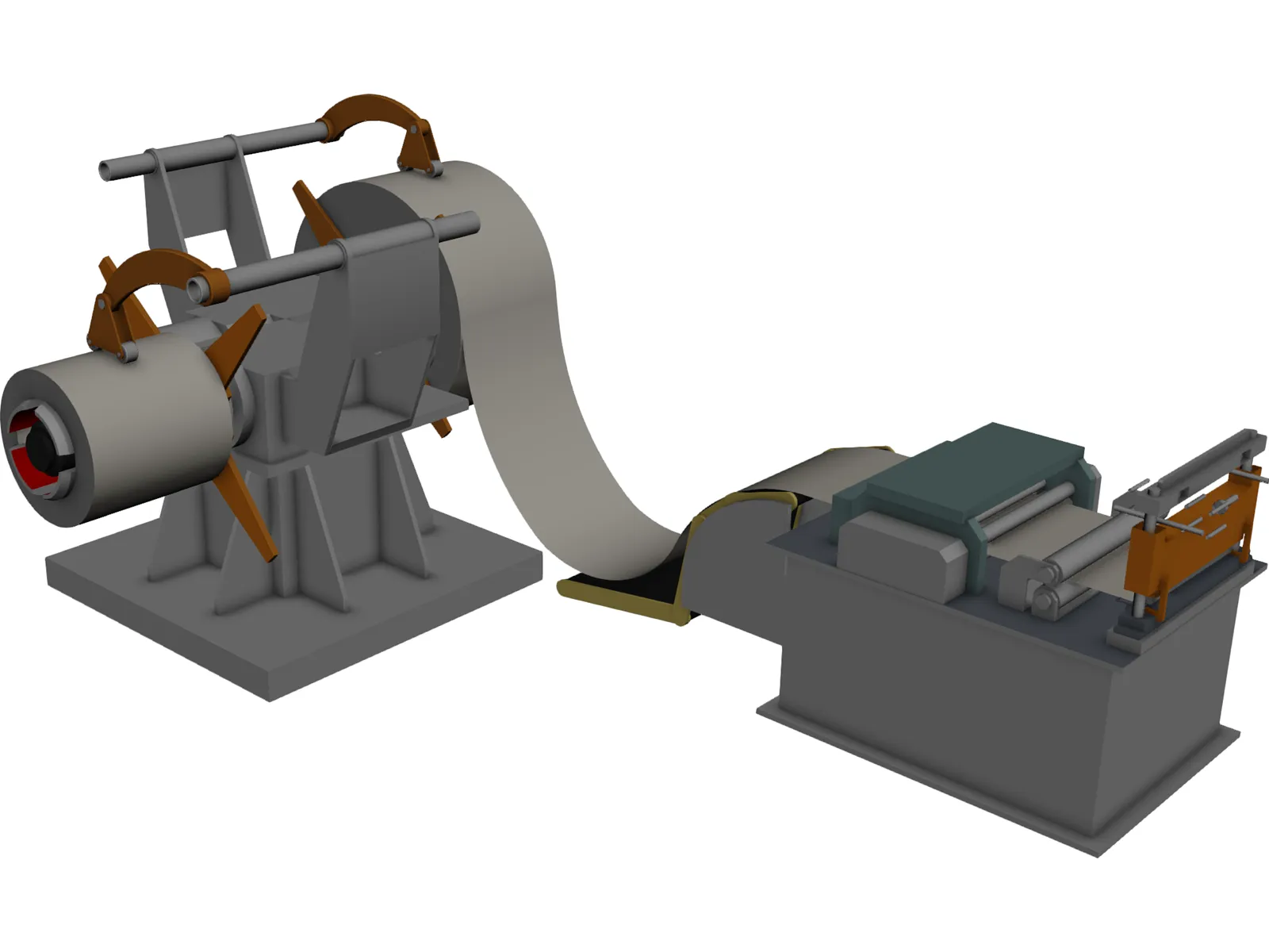 Double Supply Line 3D Model