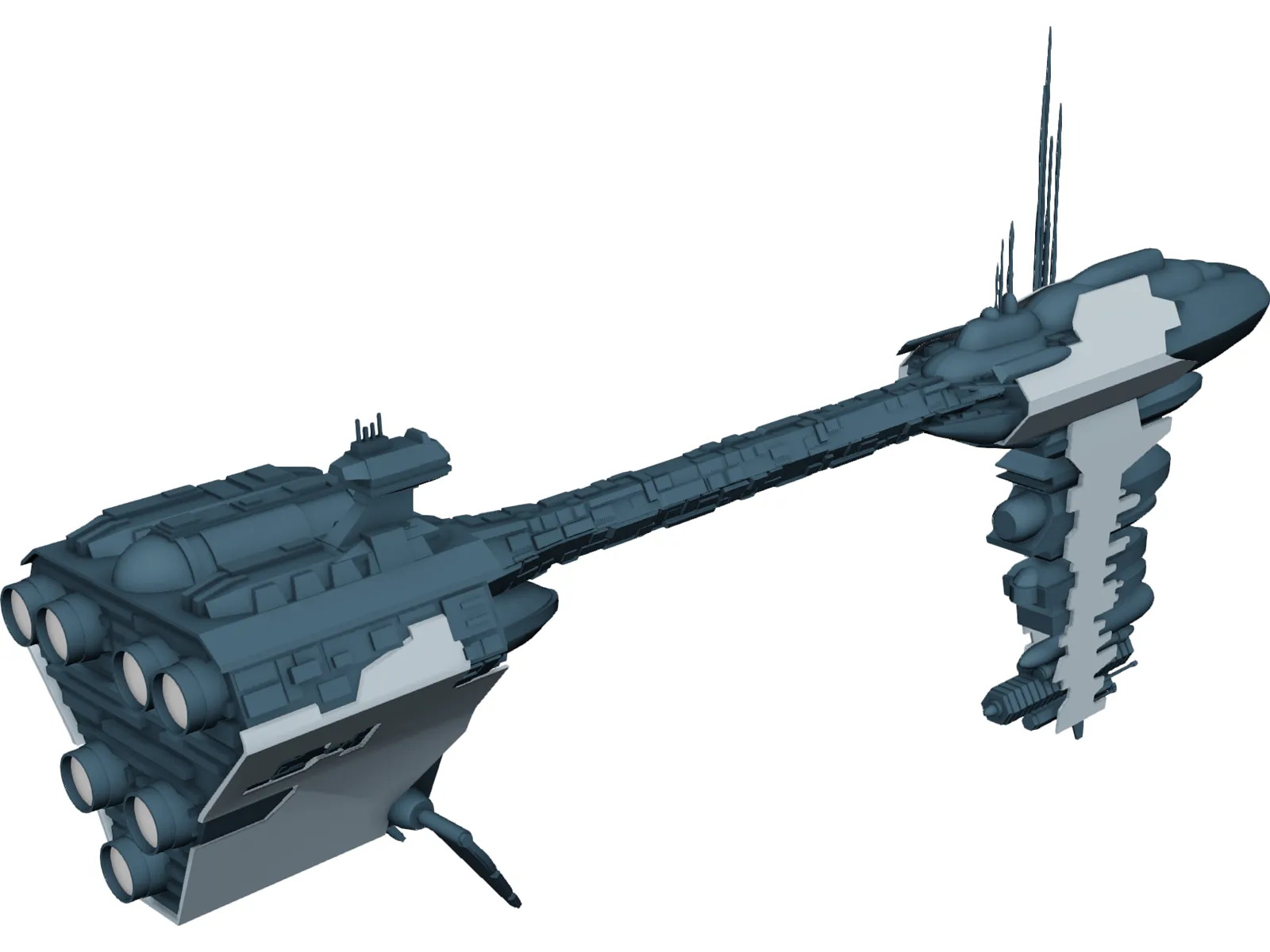 Nebulon Ship 3D Model