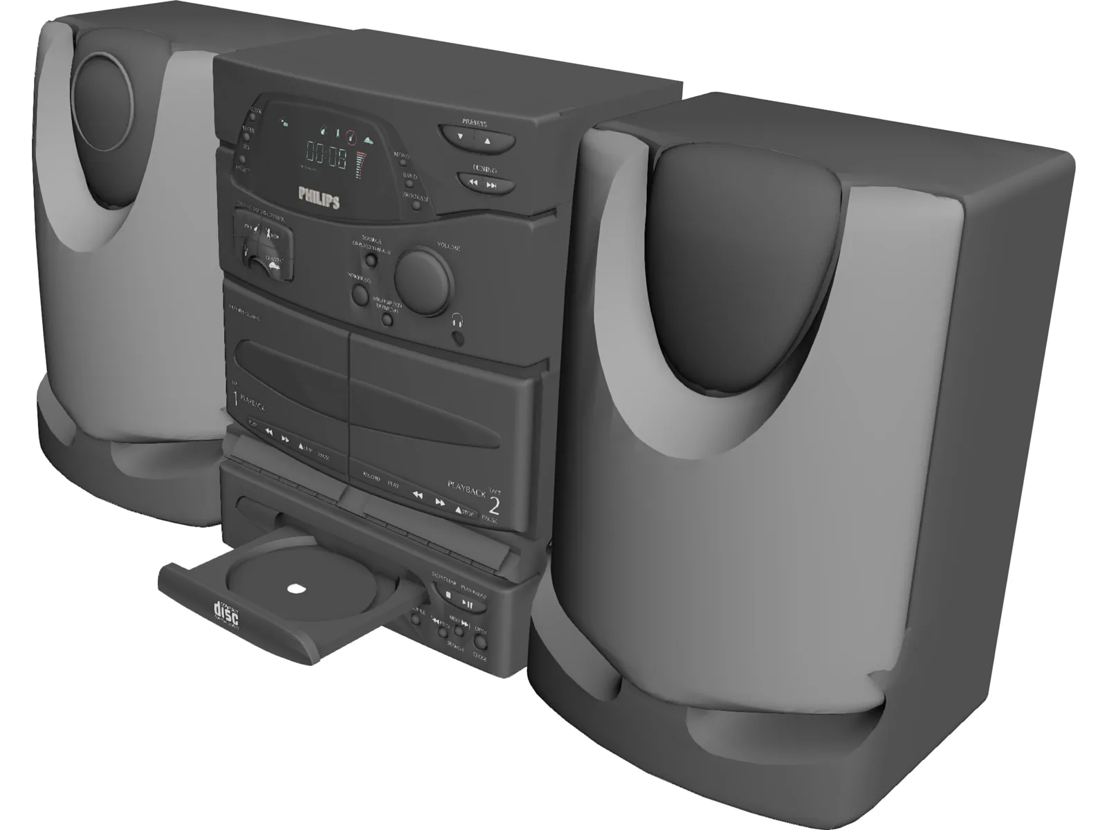 Philips Audio Mini-System 3D Model