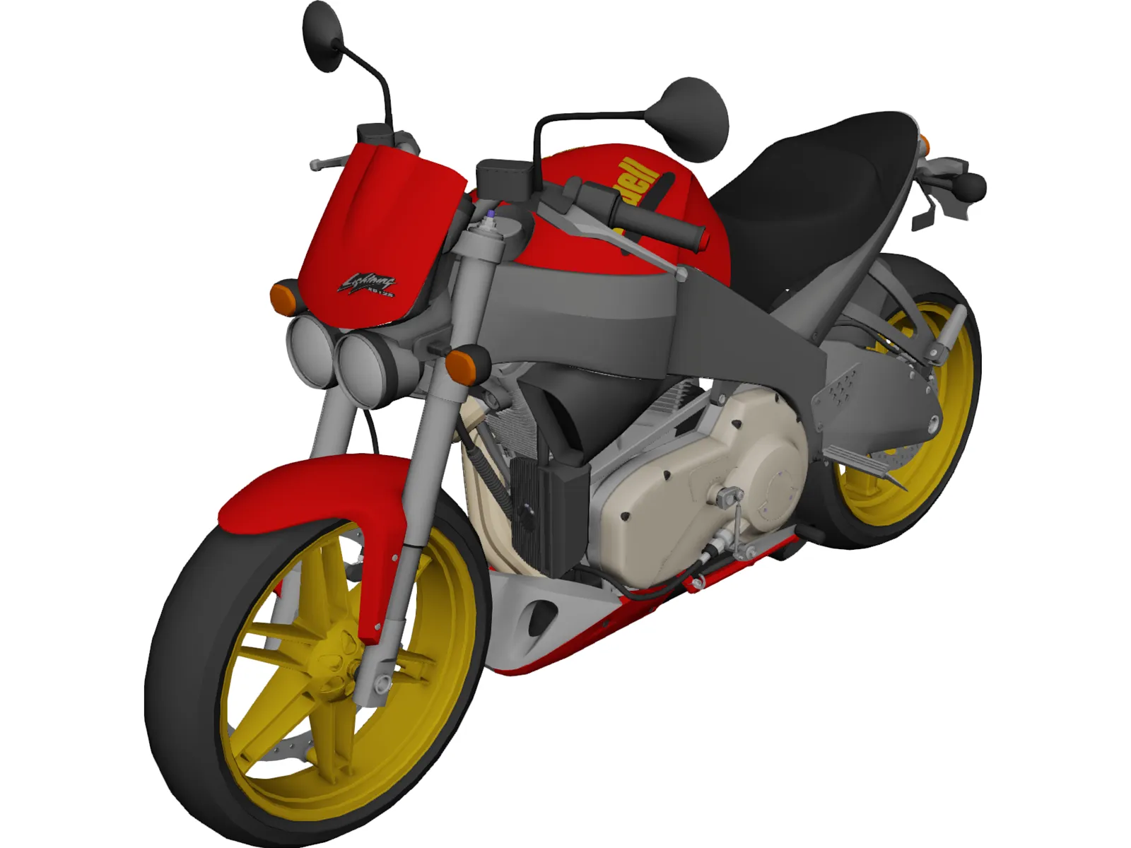 Buell Lightning 3D Model